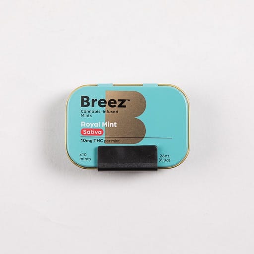 Tin: Royal Mint - Sativa 100mg - Breez -  - $20 - Edibles