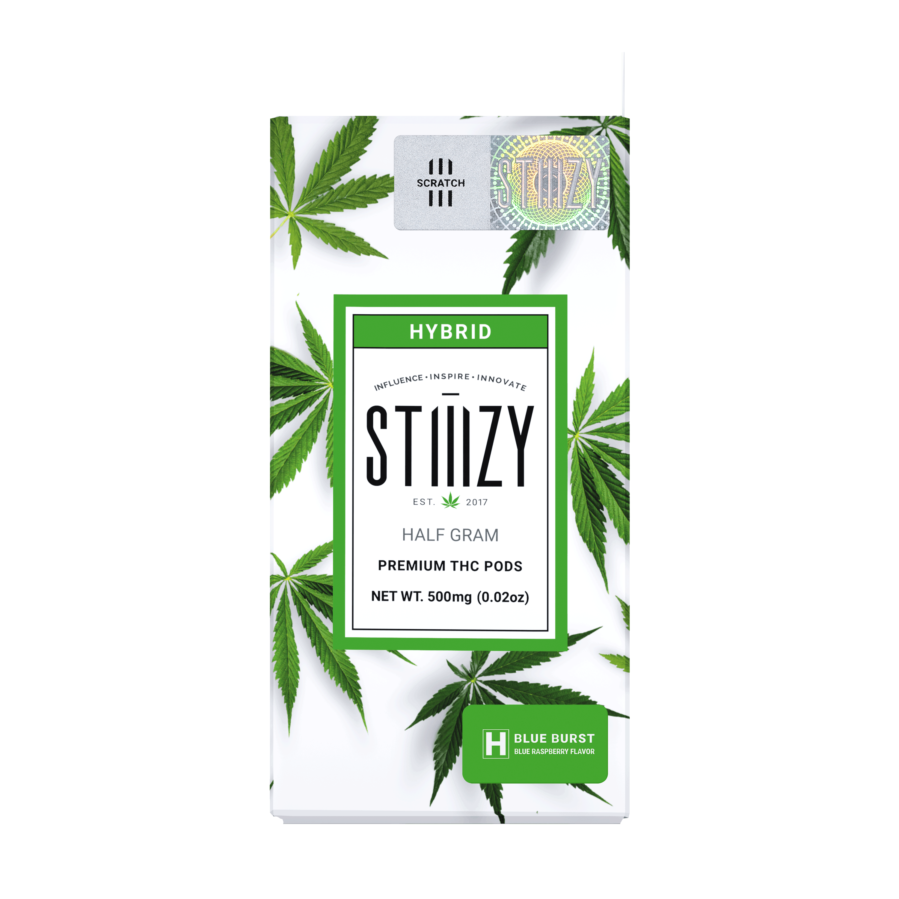 Blue Burst - Premium Pod - STIIIZY - Half Gram - $11.99 - Pods (STIIIZY + PlugPlay + PAX + Left Coast)