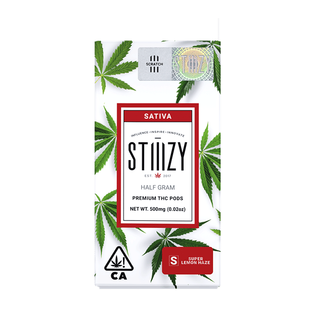 Vape Cartridge - SUPER LEMON HAZE .5G Original THC Pod - STIIIZY