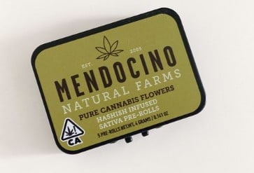 BLUE DREAM | 20-PK HASH-INFUSED MINI PRE-ROLLS | MENDOCINO NATURAL FARMS