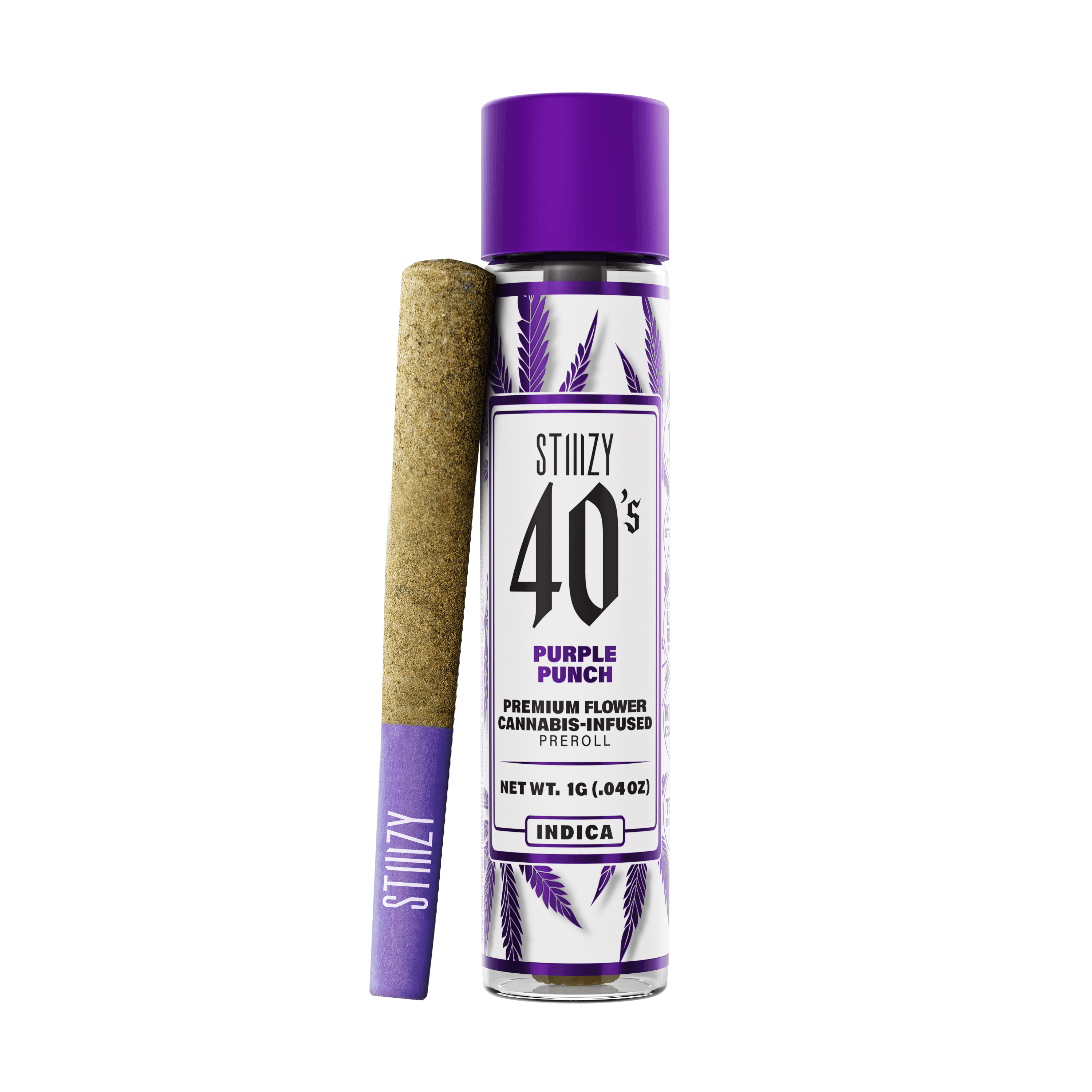 Purple Punch - 40's Infused Pre-Roll - STIIIZY - 1g (Single) - $20.99 - Infused Pre-Rolls