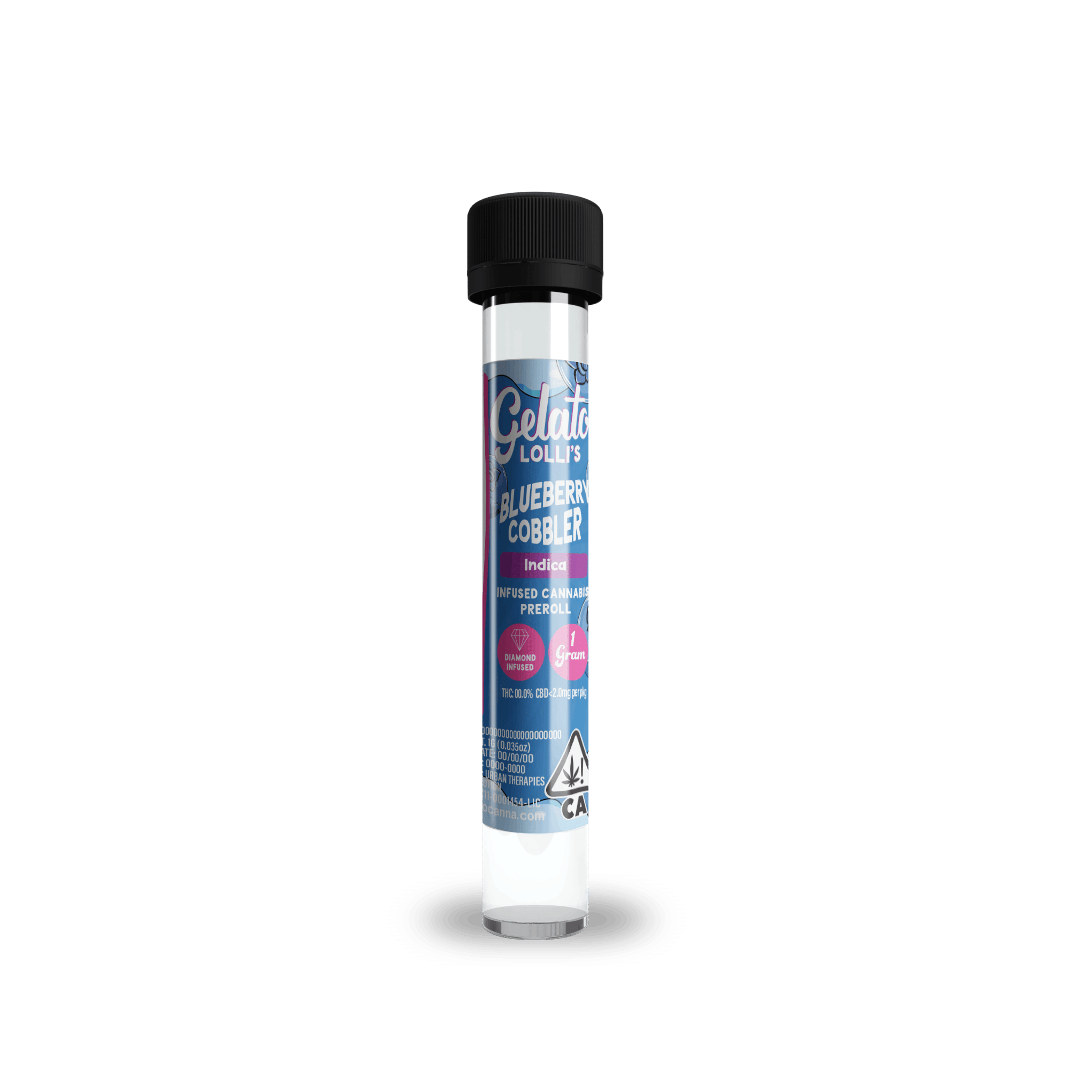 Blueberry Cobbler 1.2G Lolli - Gelato - - $12 - Infused Pre-Rolls