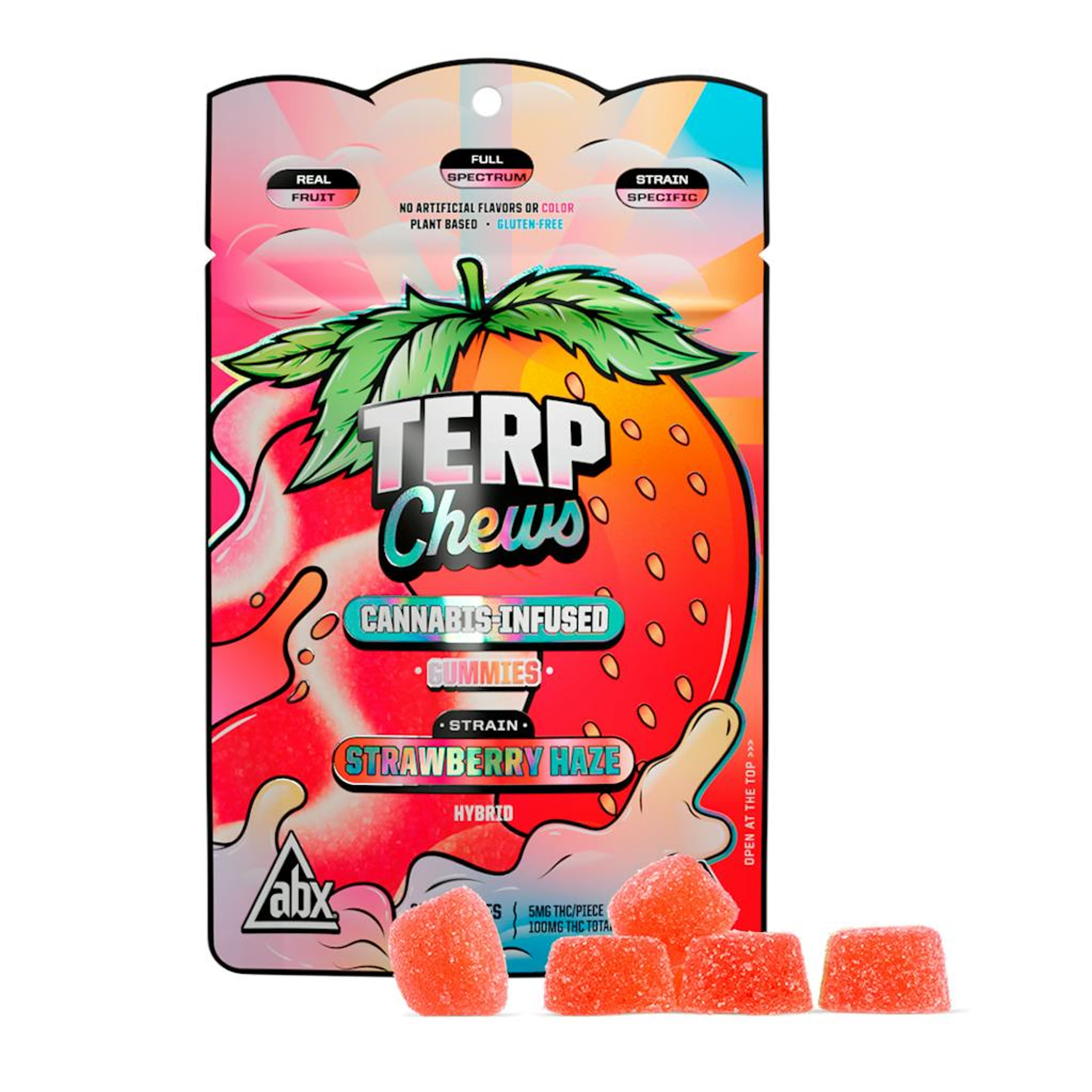 Strawberry Haze Terp Chews - 100mg - ABX - Strawberry Haze - $12 - Gummies