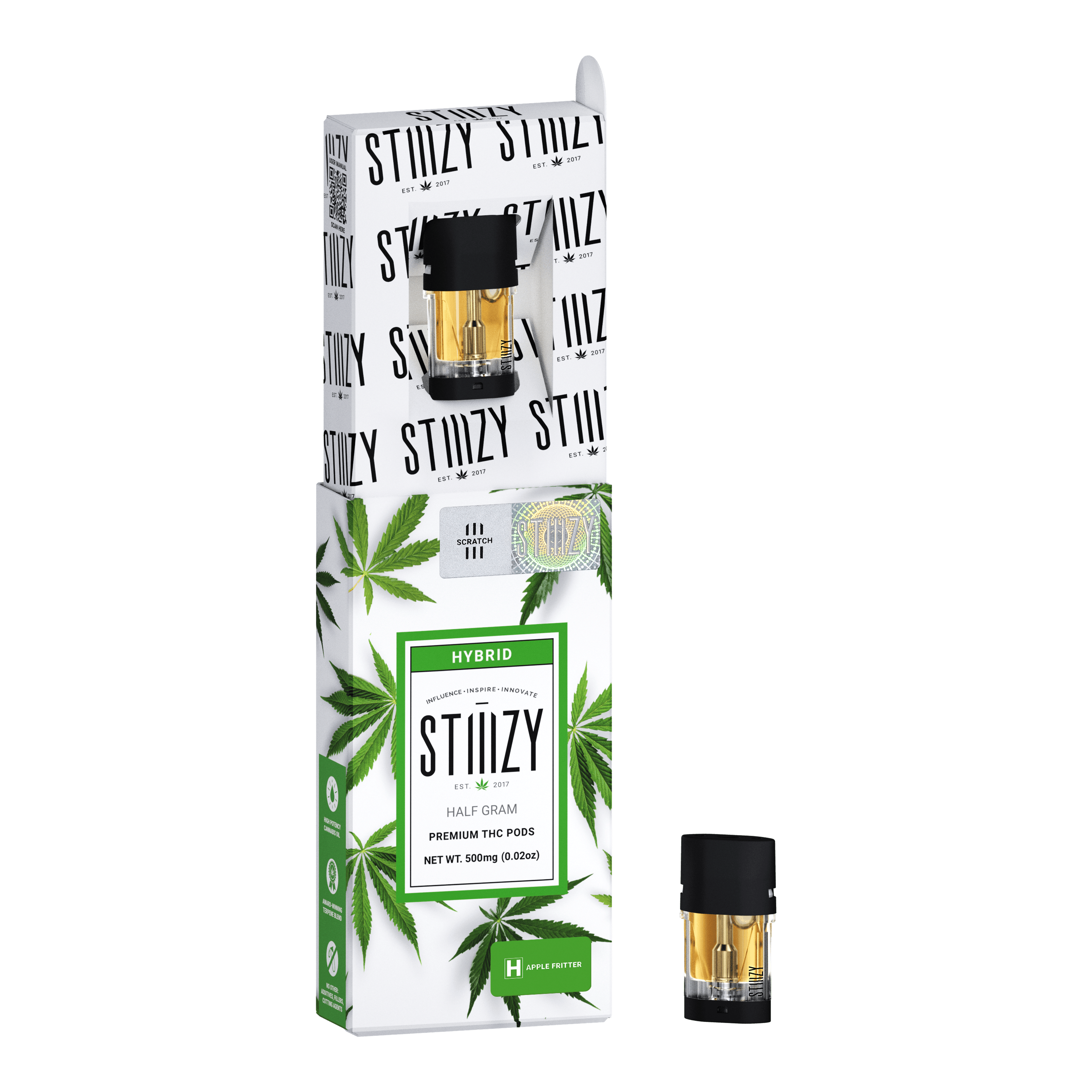 Apple Fritter - Premium Pod - STIIIZY - Half Gram - $11.99 - Pods (STIIIZY + PlugPlay + PAX + Left Coast)