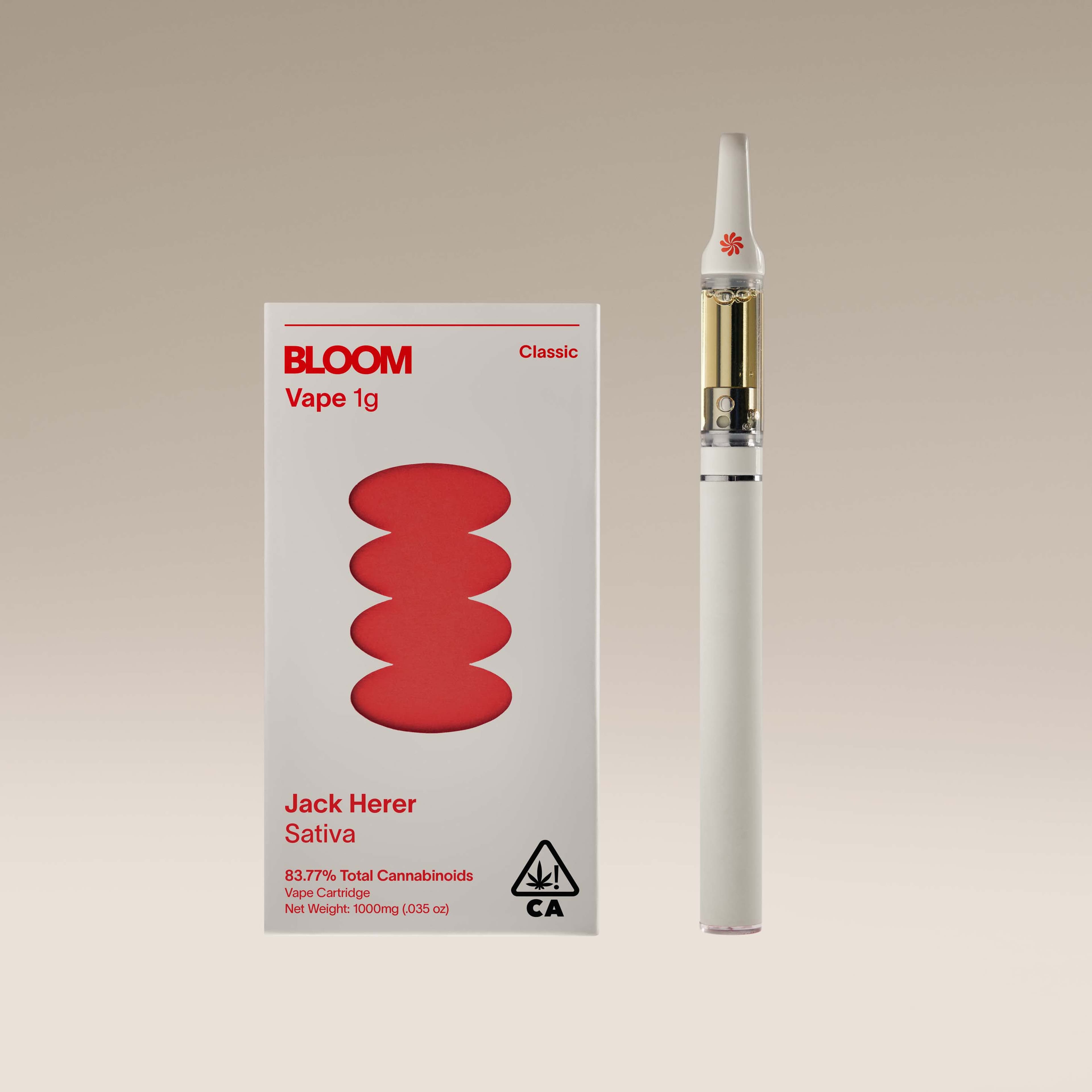 Jack Herer - 1g Cartridge - Bloom - Full Gram Sativa - $28 - 510 Cartridges