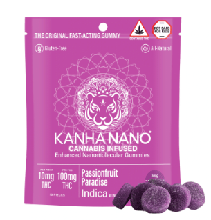 $25.67 Passion Fruit Paradise NANO Indica Gummies - Kanha -  - $18.49 - Edibles