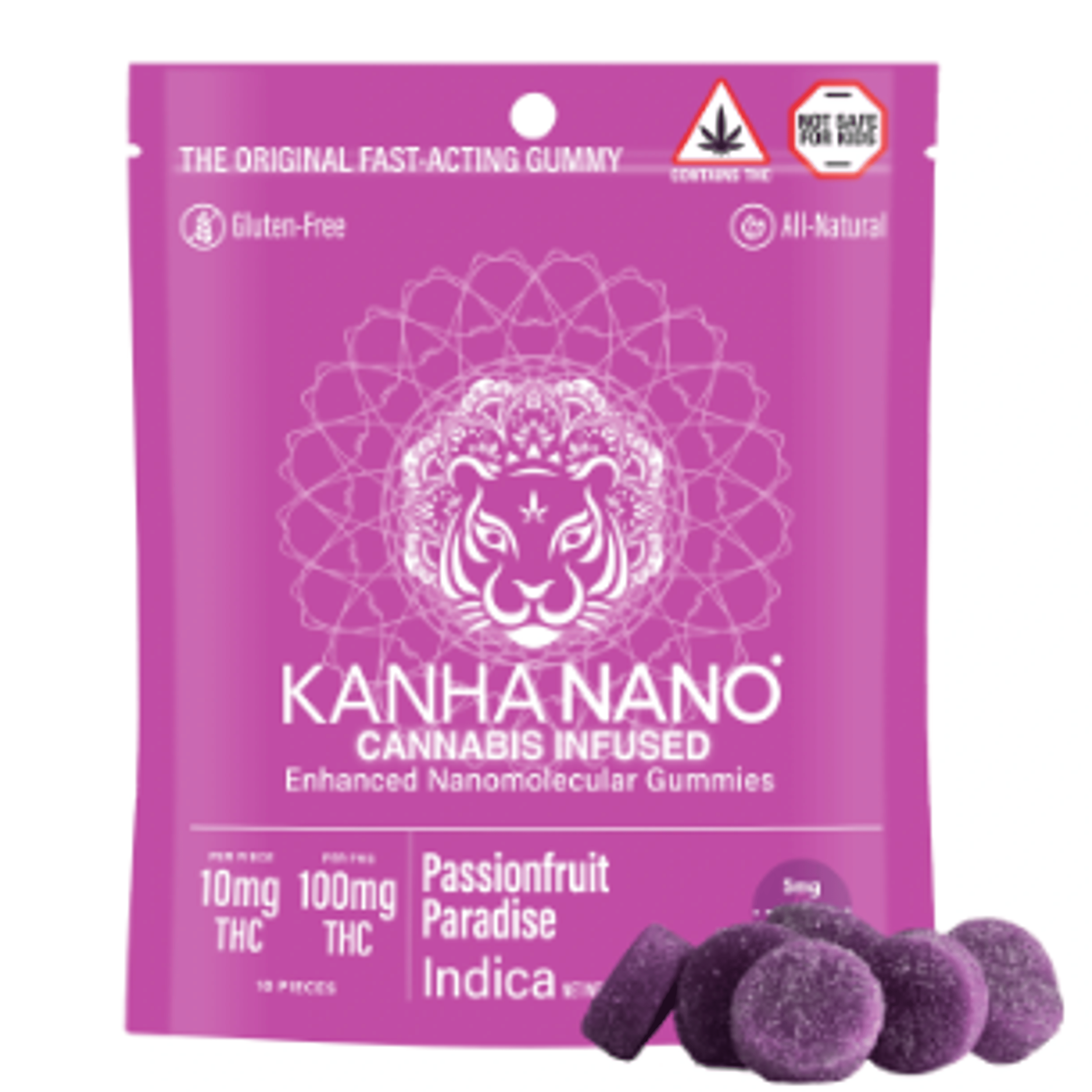 $25.67 Passion Fruit Paradise NANO Indica Gummies - Kanha - - $18.49 - Edibles