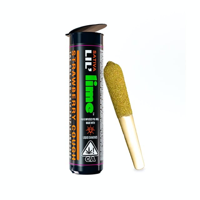 Lime - Diamond & Hash Infused Lil' Lime (.6g Mini Pre Roll) - Maui Wowie