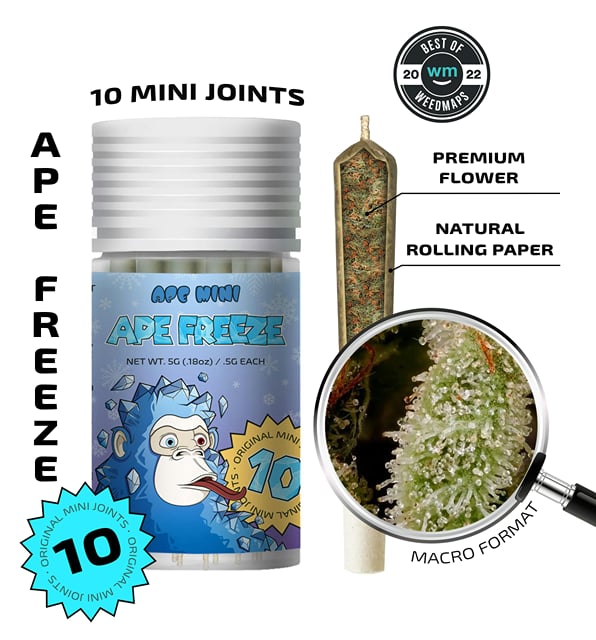 Ape Freeze — 10 original mini joints (5g | 0.5g each)