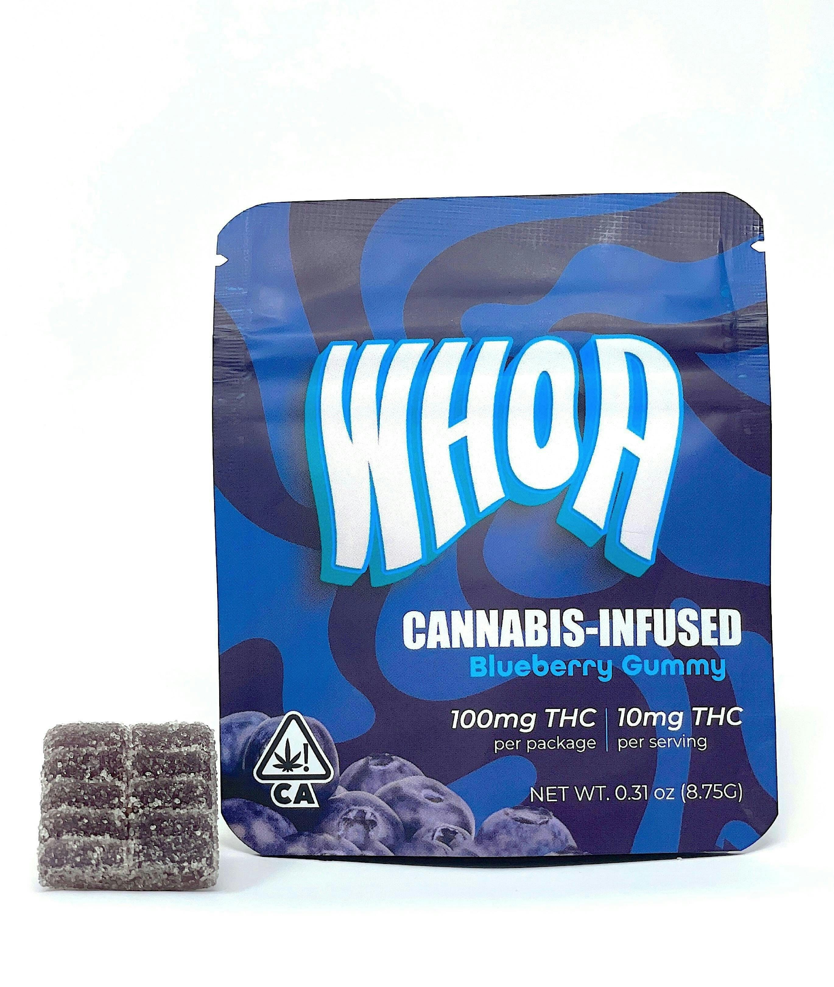 Blueberry - 100MG Gummy Bites *B2G1 EVERYDAY* - Whoa Edibles - Blueberry Gummy Bites (I) - $8 - Edibles