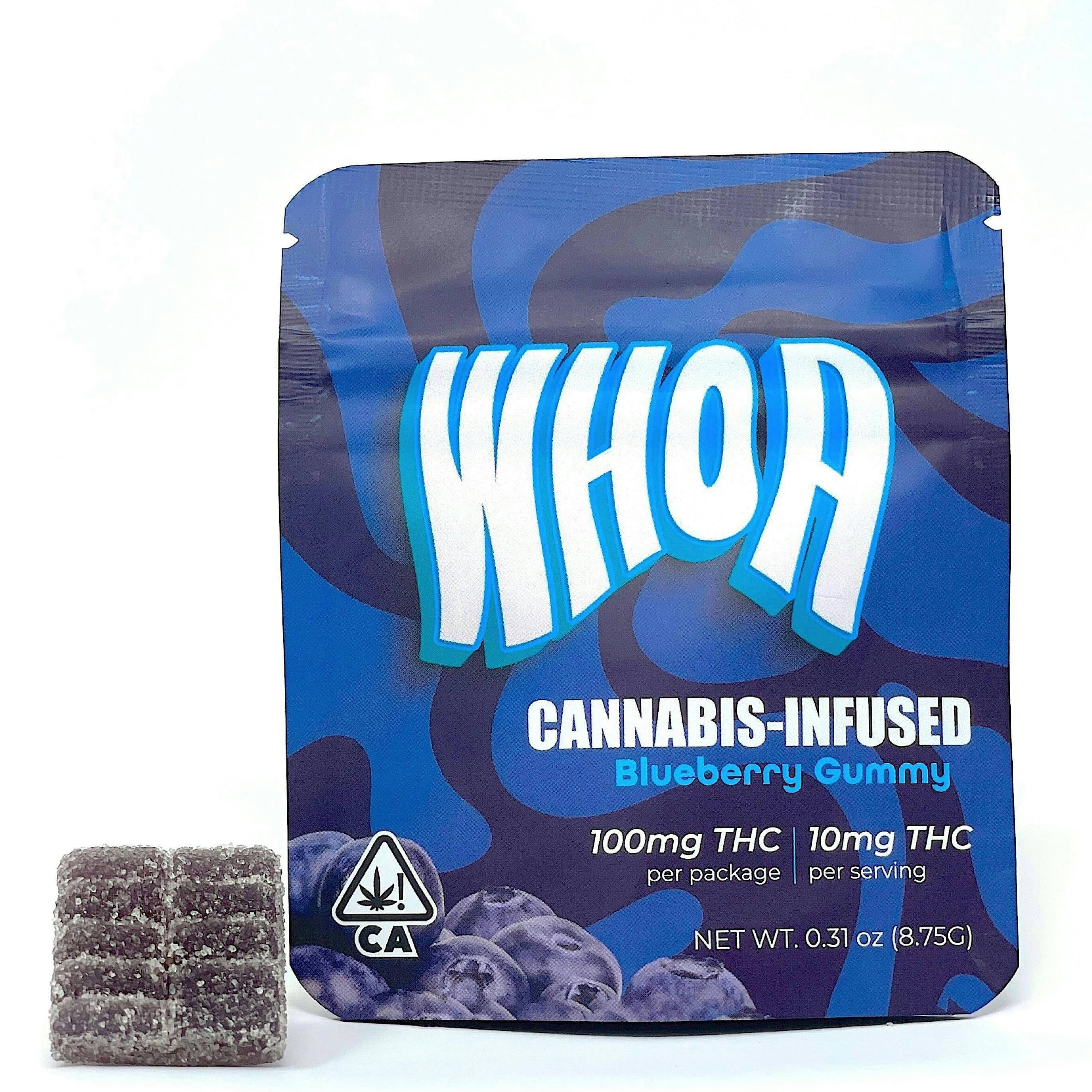 Blueberry - 100MG Gummy Bites *B2G1 EVERYDAY* - Whoa Edibles - Blueberry Gummy Bites (I) - $8 - Edibles