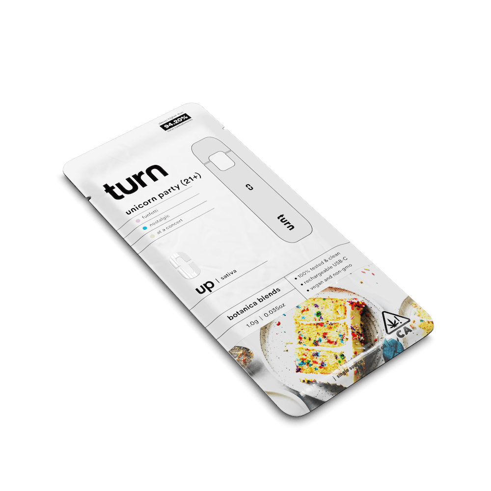 1.0g AIO | unicorn party (21+) | botanica blends | up | - Turn -  - $35 - Vape Pens