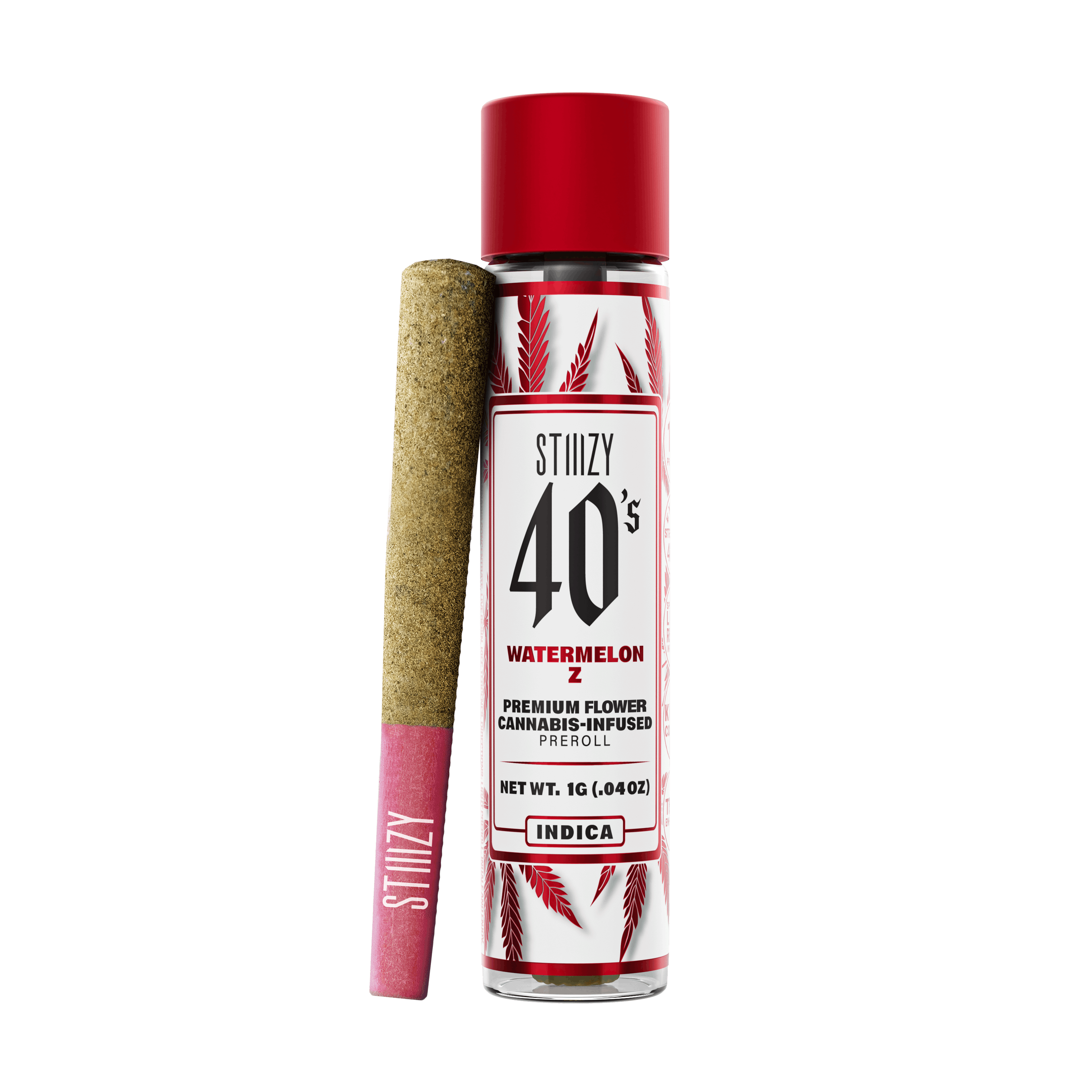 Watermelon Z - 40's Infused Pre-Roll - STIIIZY - 1g (Single) - $20.99 - Infused Pre-Rolls