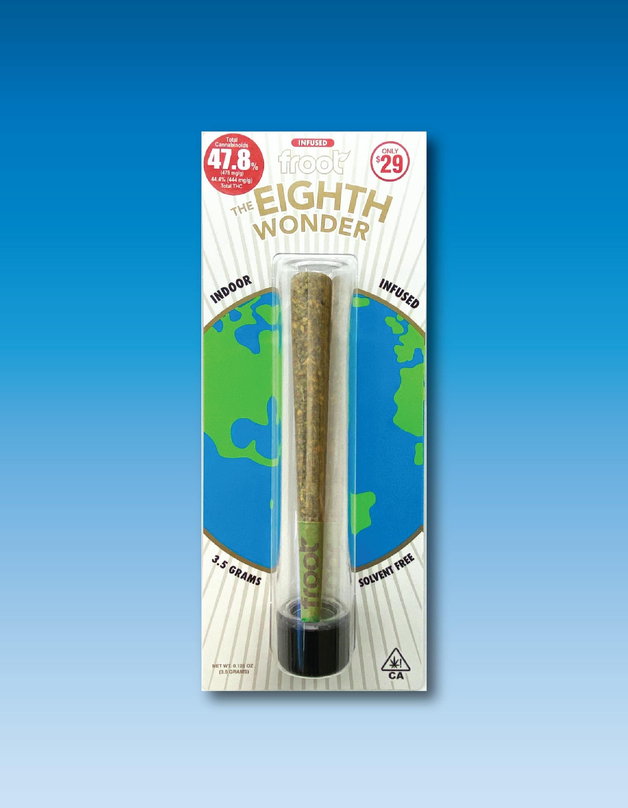 Froot - Eighth Wonder Infused Pre-Roll 3.5g - Froot - Froot - Eighth Wonder Infused Pre-Roll 3.5g - $30 - Pre-Roll