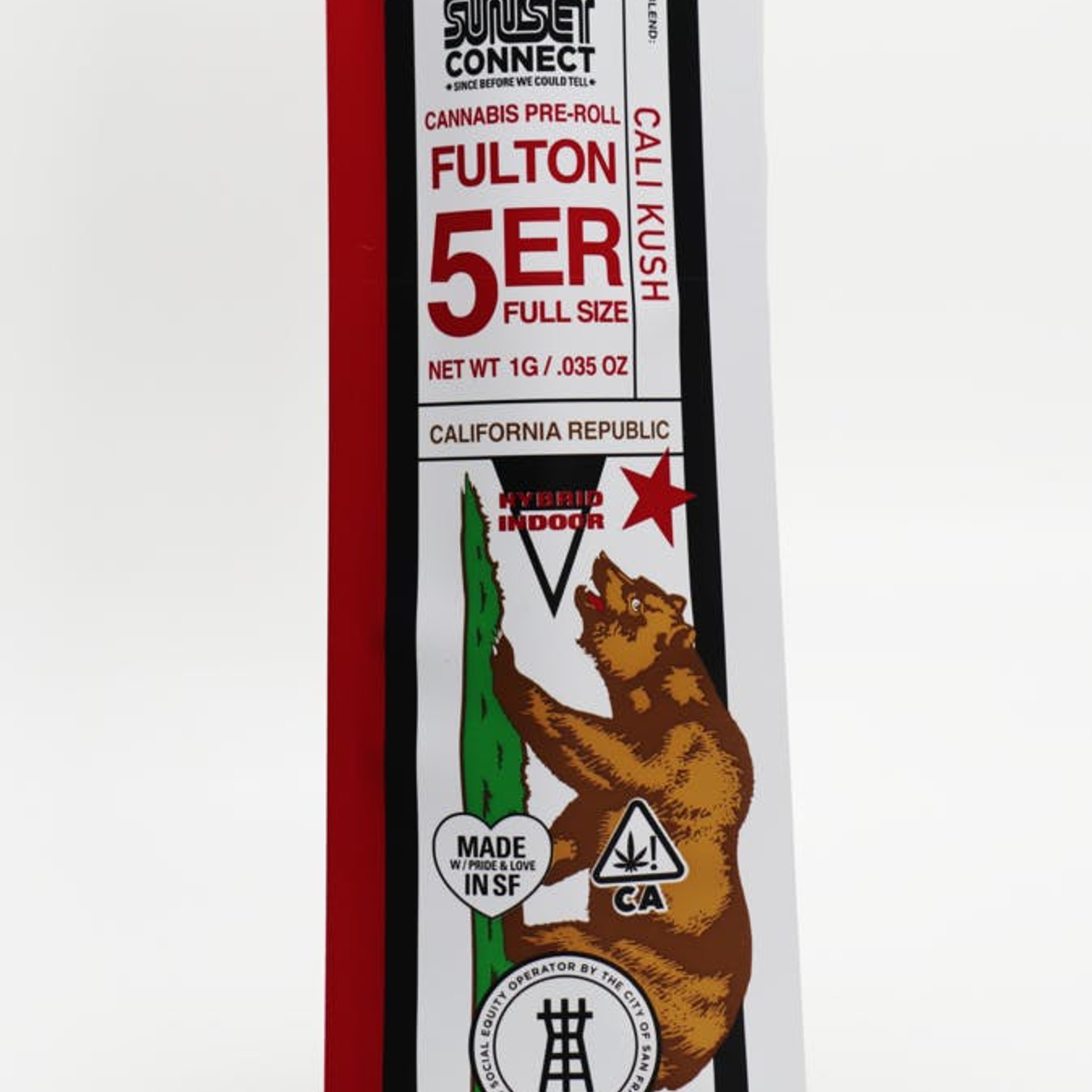 CALI KUSH 1G PRE-ROLL - SUNSET CONNECT - - $4.25 - Pre-Rolls