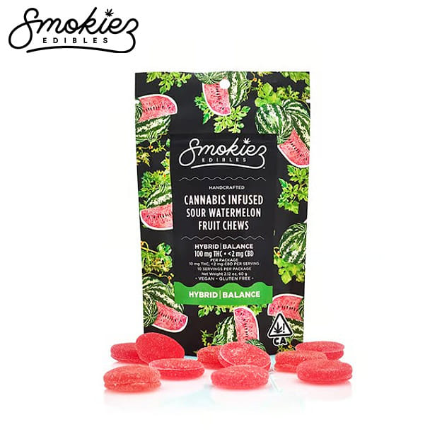 Smokiez — Sour Watermelon Fruit Chews - *b2g1 Everyday*