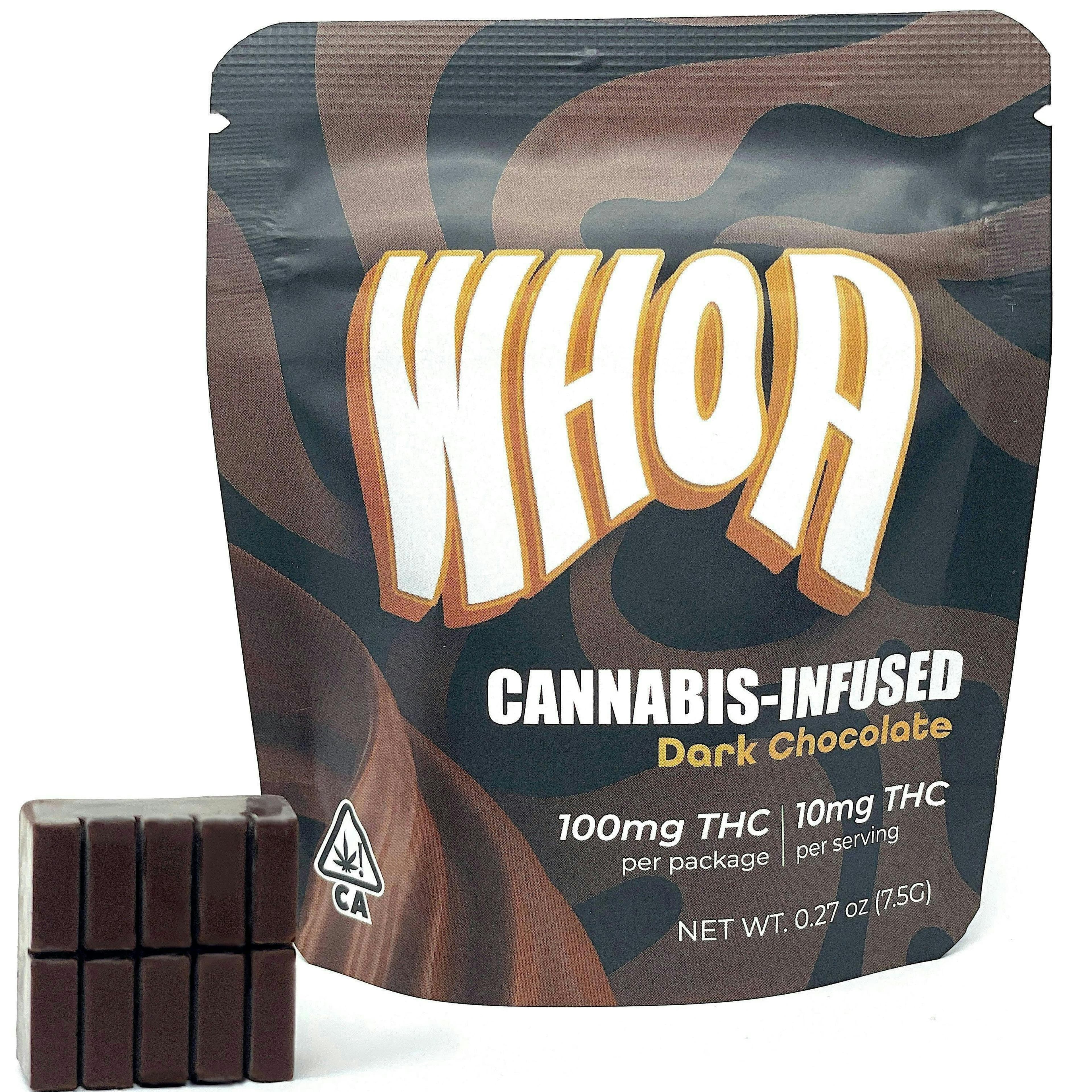 Dark - 100MG Chocolate Bites *B2G1 EVERYDAY* - Whoa Edibles - Dark Chocolate Bites (H) - $8 - Edibles