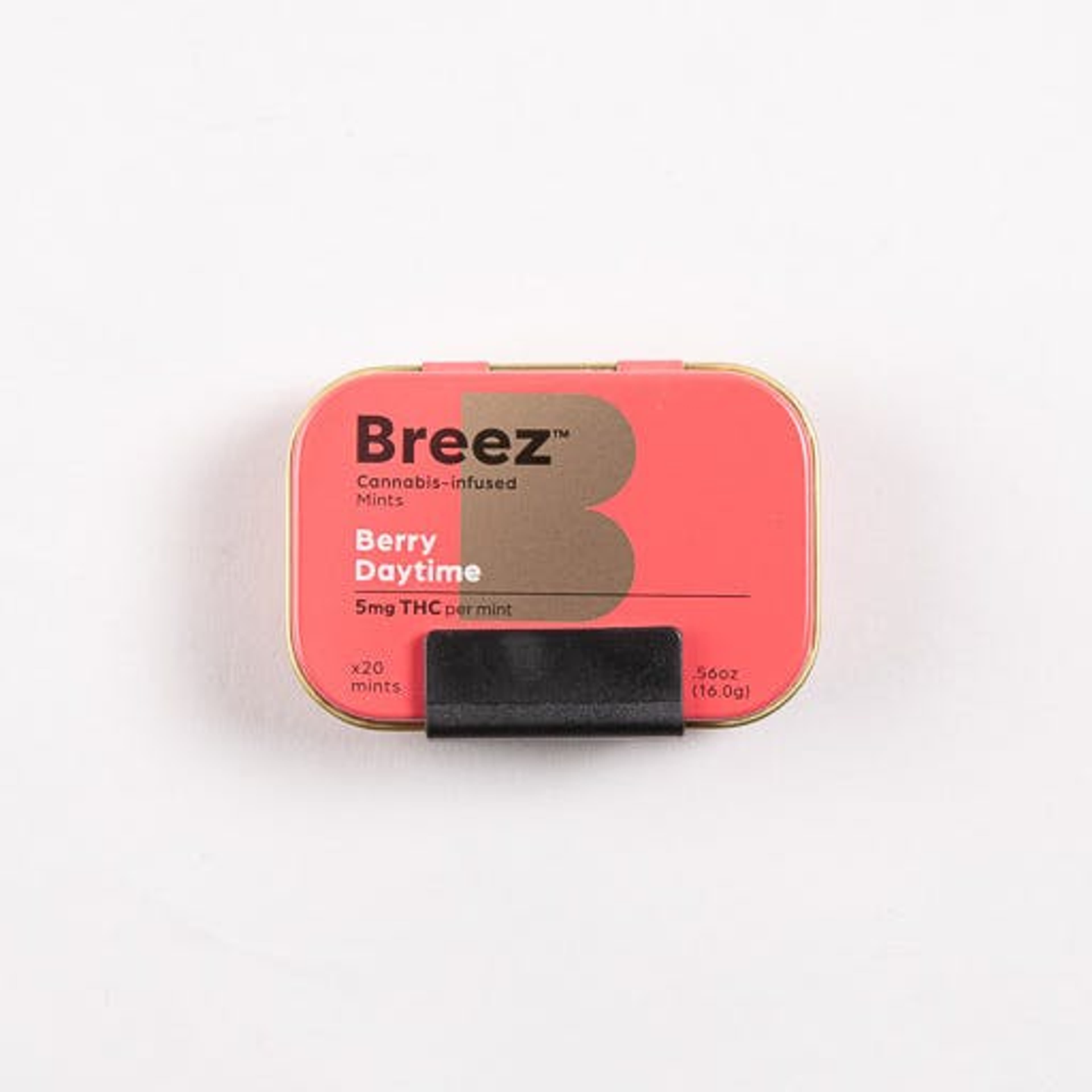 Tin: Berry Daytime Mint - 5mg Each / 100mg Total - Breez - - $25 - Edibles