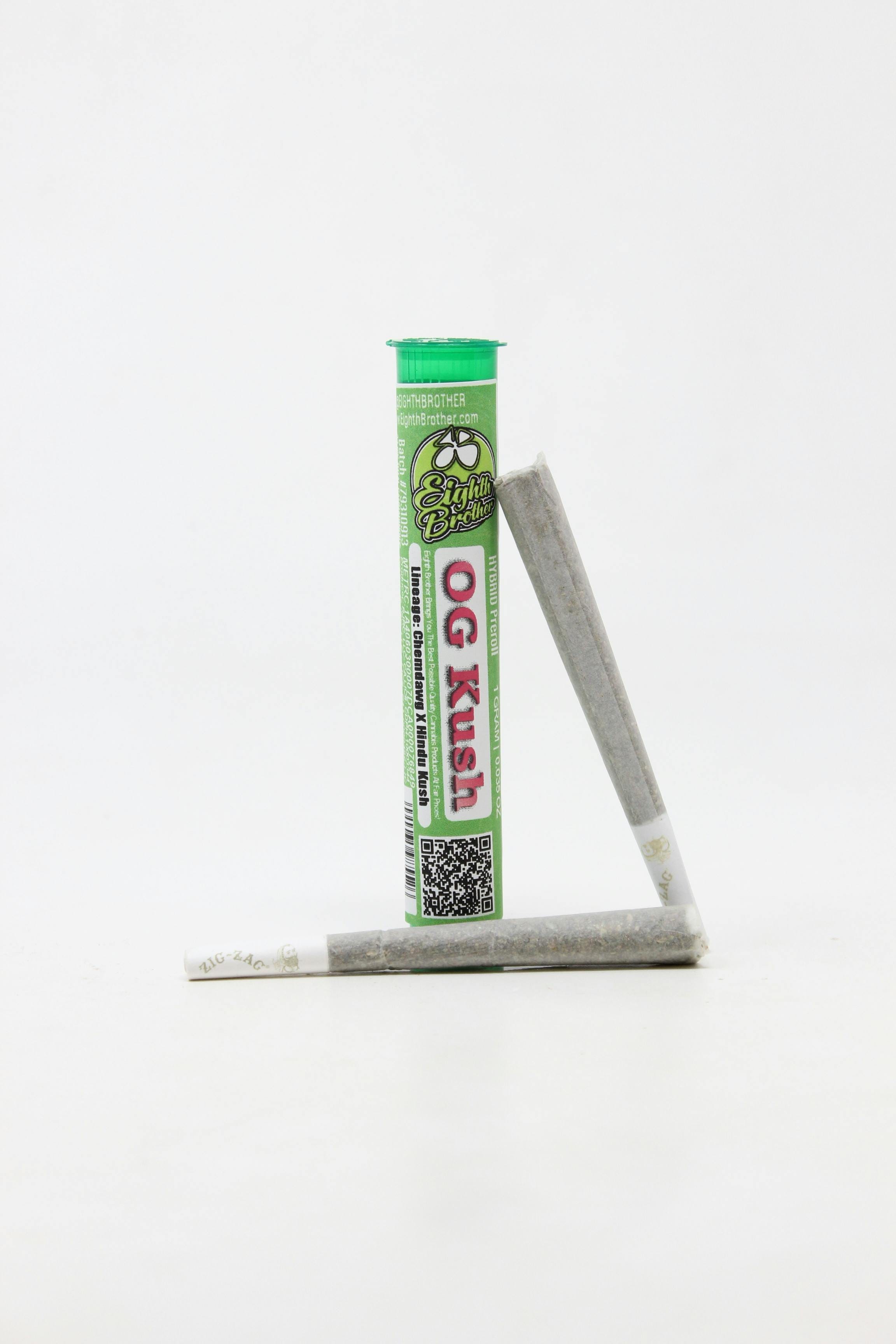 EIGHTH BROTHER - OG Kush (I/H) - 1g Preroll - Eighth Brother - PR - $5 - Prerolls