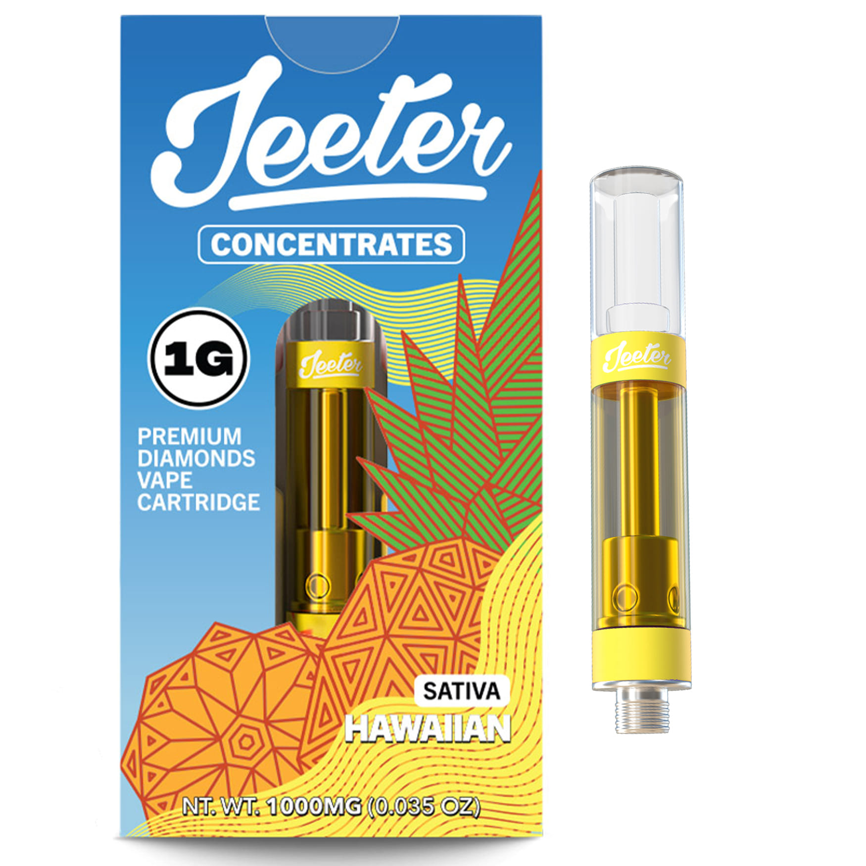 Hawaiian (S) 1g Juice - Jeeter - Hawaiian (S) - $28 - Vape Cartridge