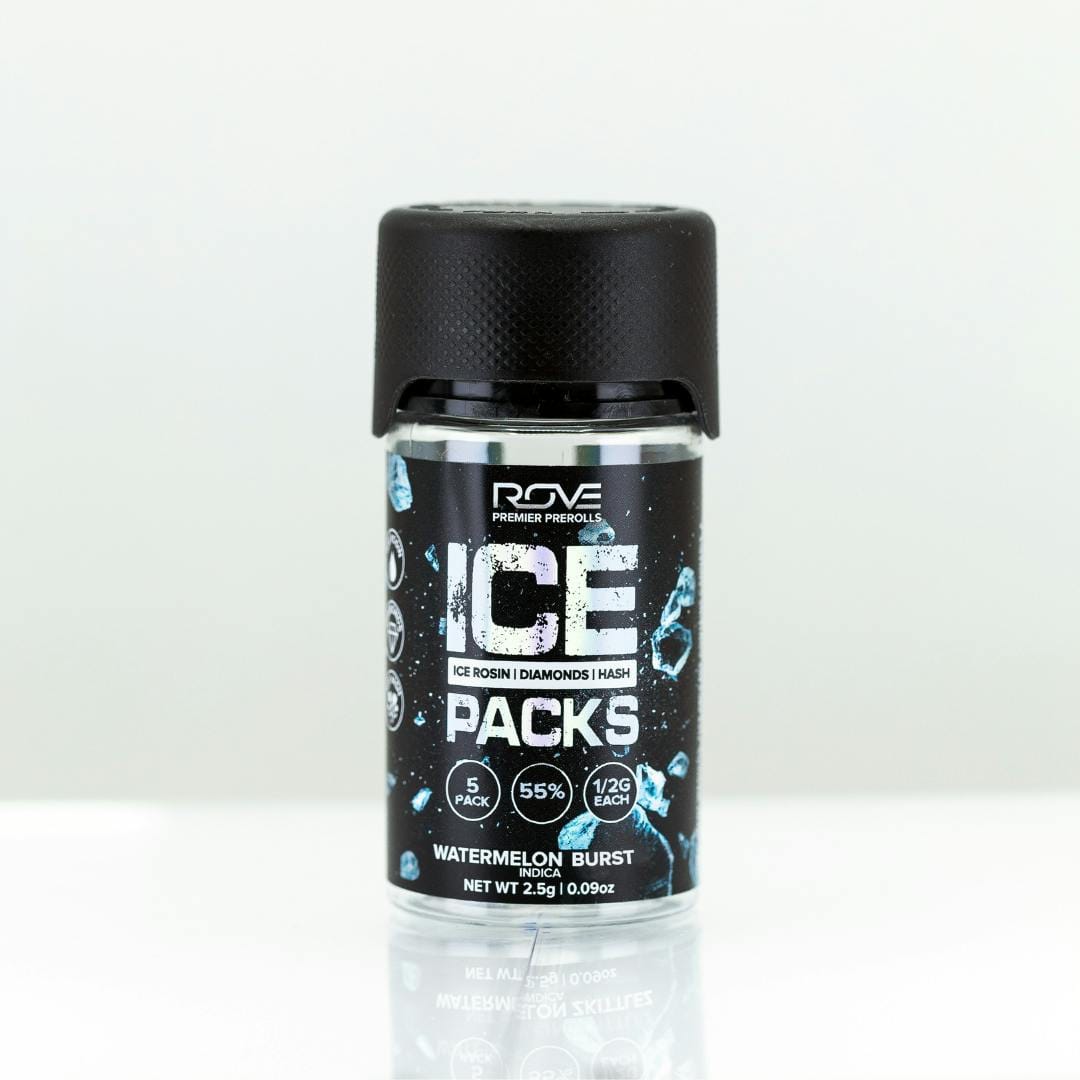Ice Packs - Watermelon Burst 5pk Pre-Rolls - Rove - null - $32 - Pre-Rolls