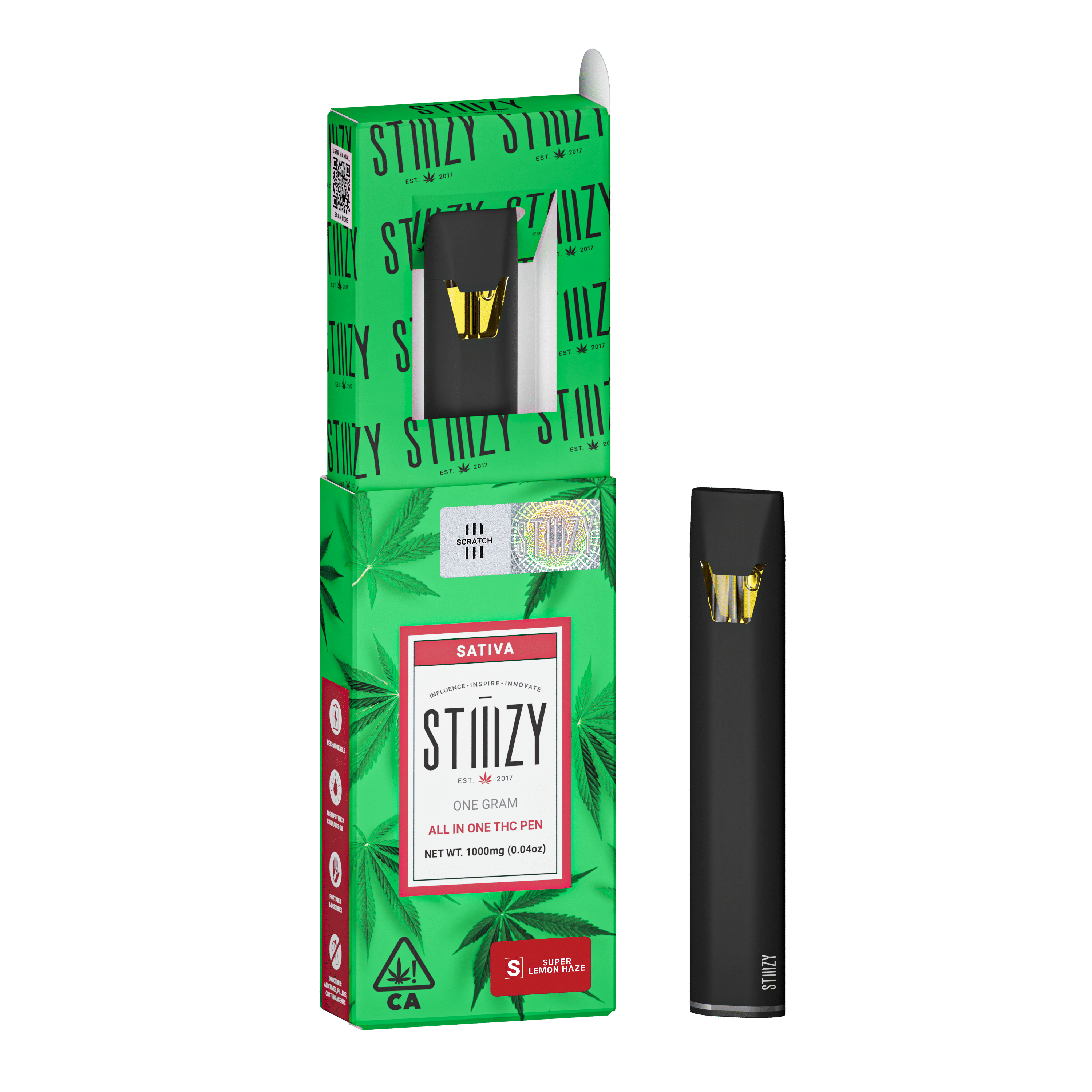 STIIIZY - AIO Super Lemon Haze Disposable 1g - Stiiizy - STIIIZY - AIO Super Lemon Haze Disposable 1g - $35 - Disposable