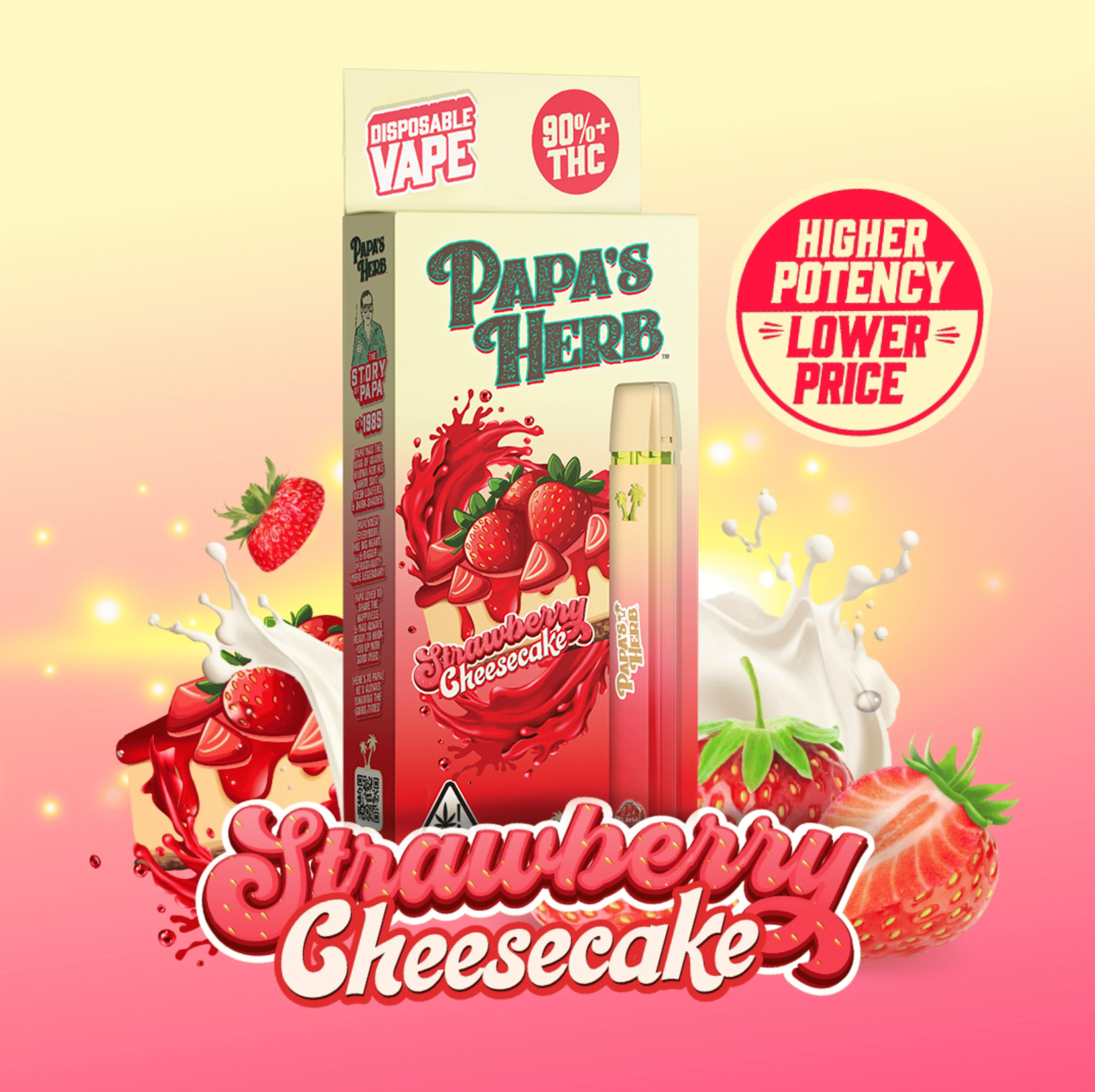 Papa's Herb — Strawberry Cheesecake