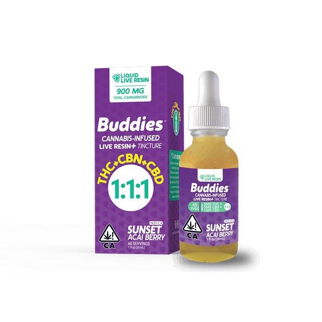 Sunset Live Resin Tincture | THC/CBD/CBN 5mg:5mg:5mg - 30ml