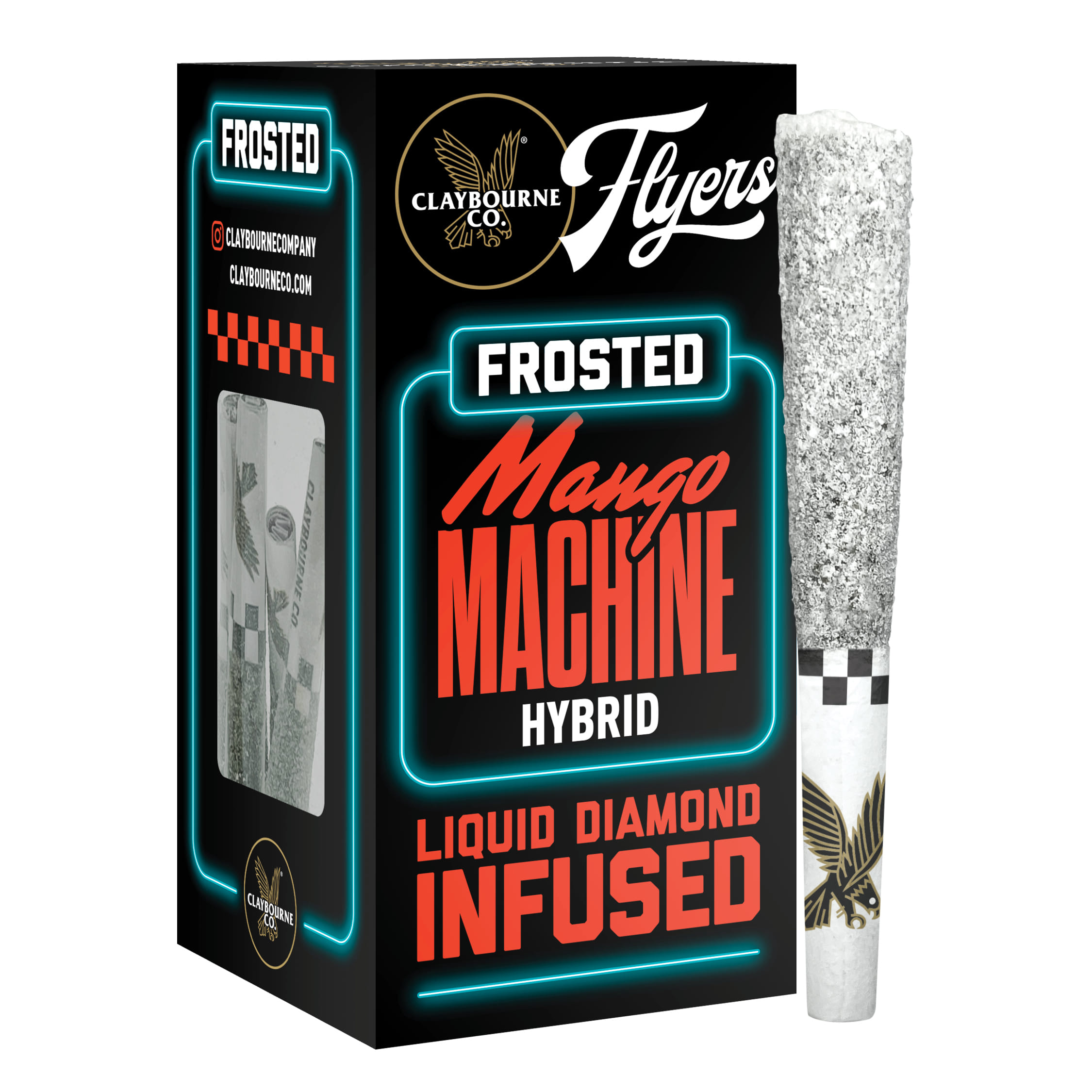 Mango Machine - .5g Diamond Frosted Infused Pre Rolls (5pk) - Claybourne - Infused Preroll Pack Hybrid - $30 - Infused Preroll Pack