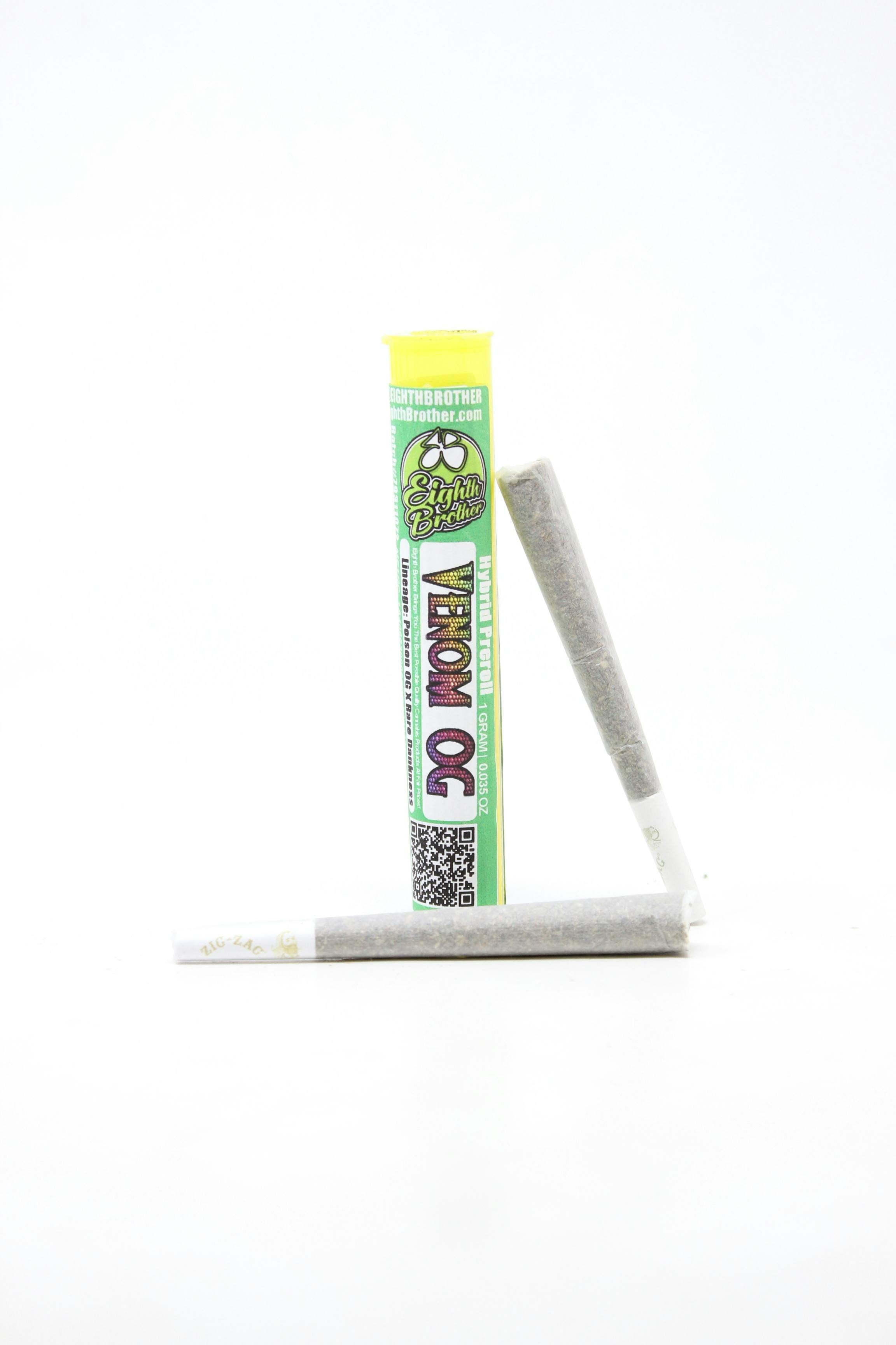 EIGHTH BROTHER - Venom OG (S) - 1g Preroll - Eighth Brother - PR - $5 - Prerolls