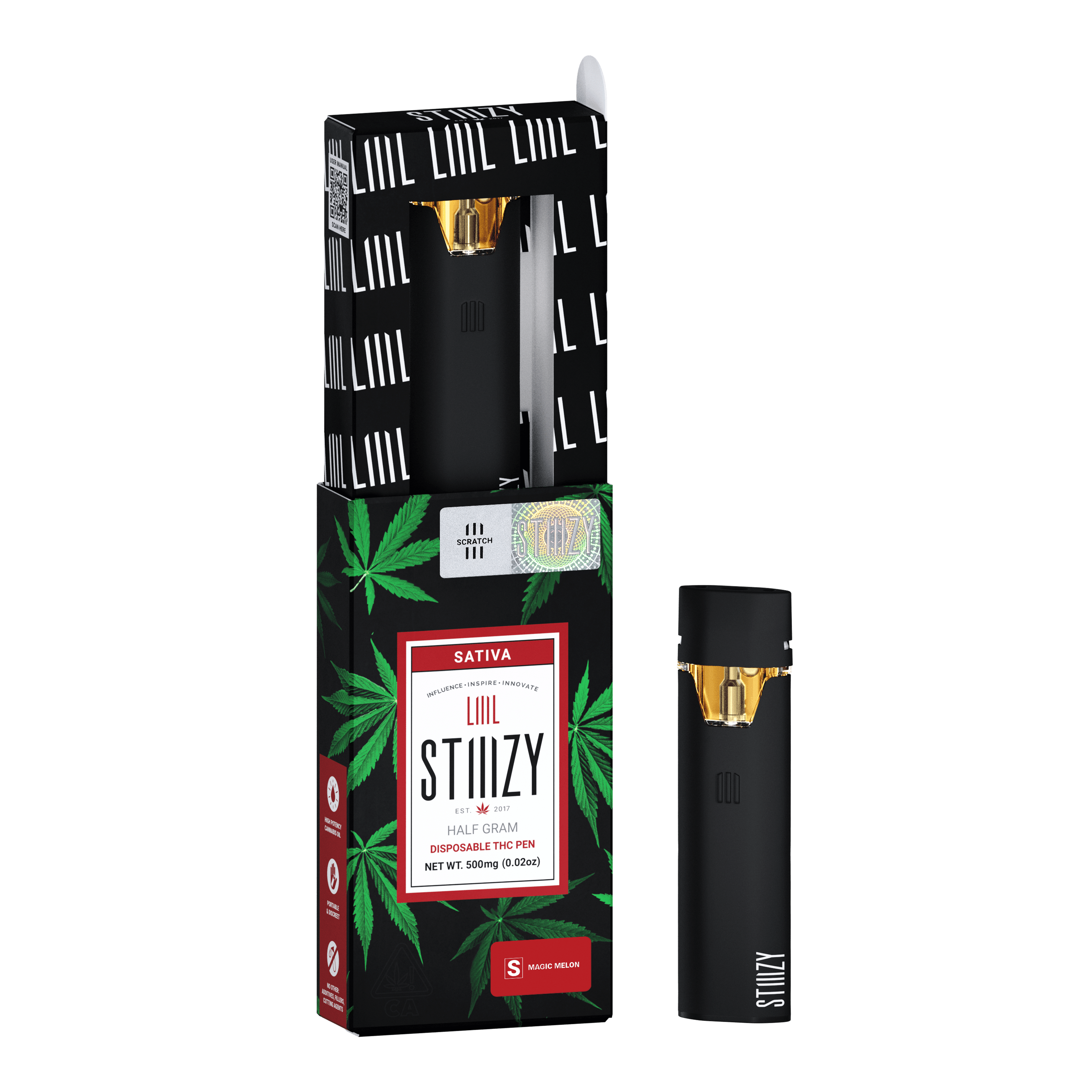 Magic Melon - LIIIL - STIIIZY - Half Gram - $12.99 - Disposable Vape (All-In-One, Battery Built-In)