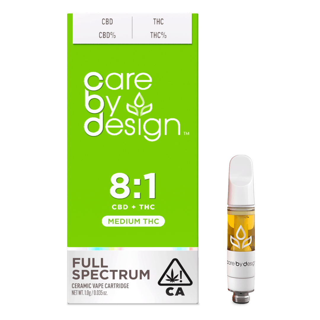 Care By Design: 8:1 Full Spectrum Vape Cartridge (Medium THC) - 1g - Care By Design -  - $50 - Cartridges / Pens