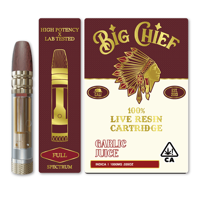 GARLIC JUICE - 100% Live Resin 1G Cartridge