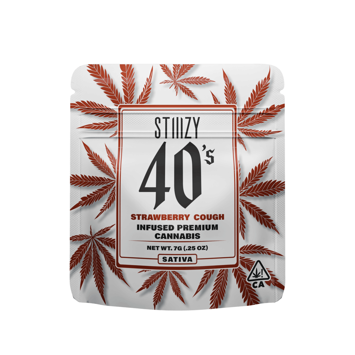 Strawberry Cough - 40's Infused Flower - STIIIZY - Quarter - $48.99 - Flower