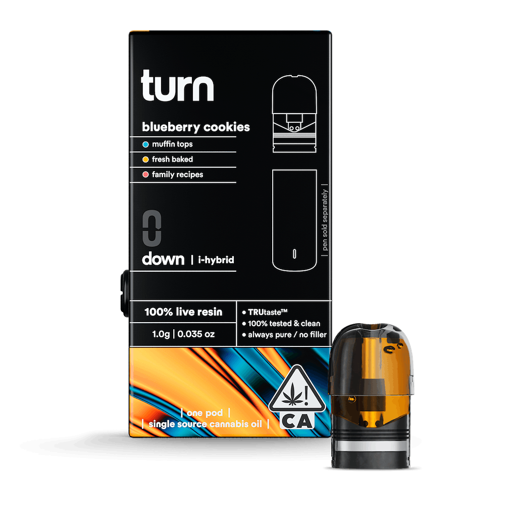 Blueberry Cookies - 1g Live Pod - Turn - Blueberry Cookies (I) - $37 - Cartridges