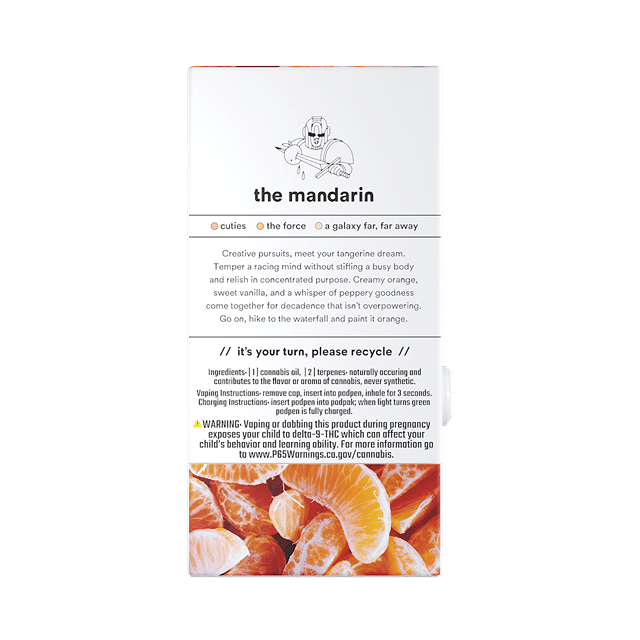the mandarin (sativa) / botanica blends / 1g pod
