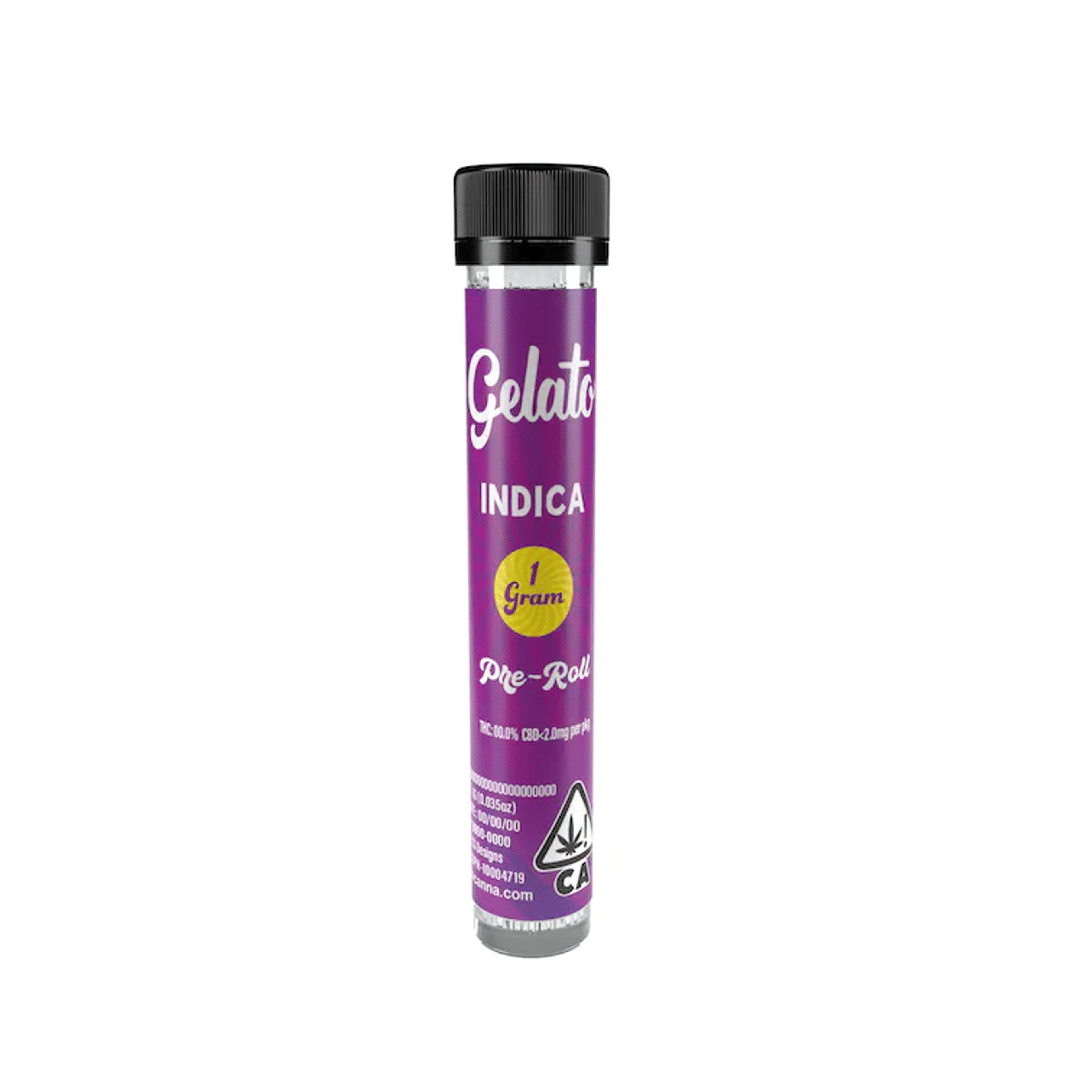Gelato | 1g - Blueberry Space Cake - Pre-Roll - Indica - Gelato - - $2.60 - Pre-Rolls