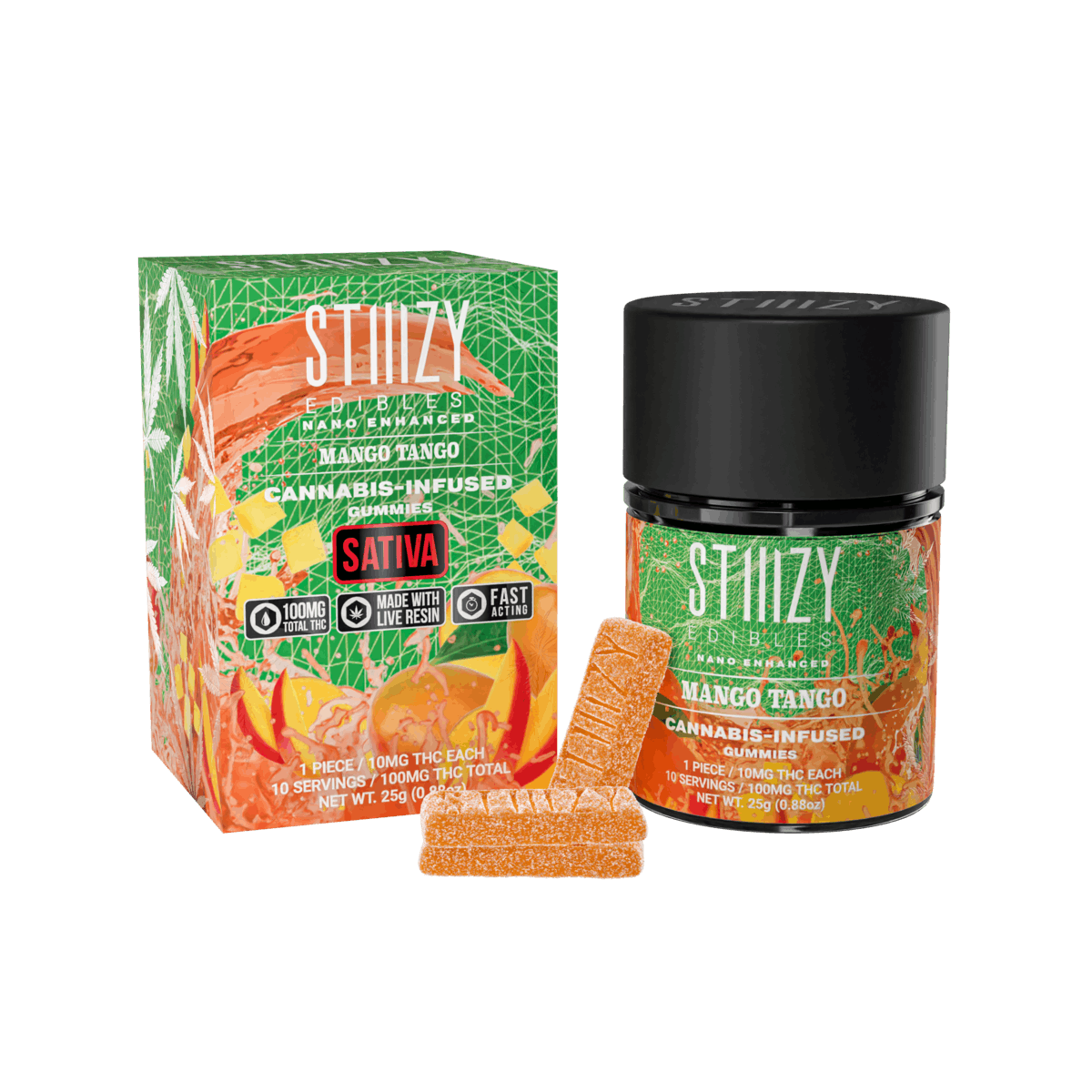 Tropical Mango Tango - Gummies - STIIIZY - 10 Gummies - $13.99 - Edibles