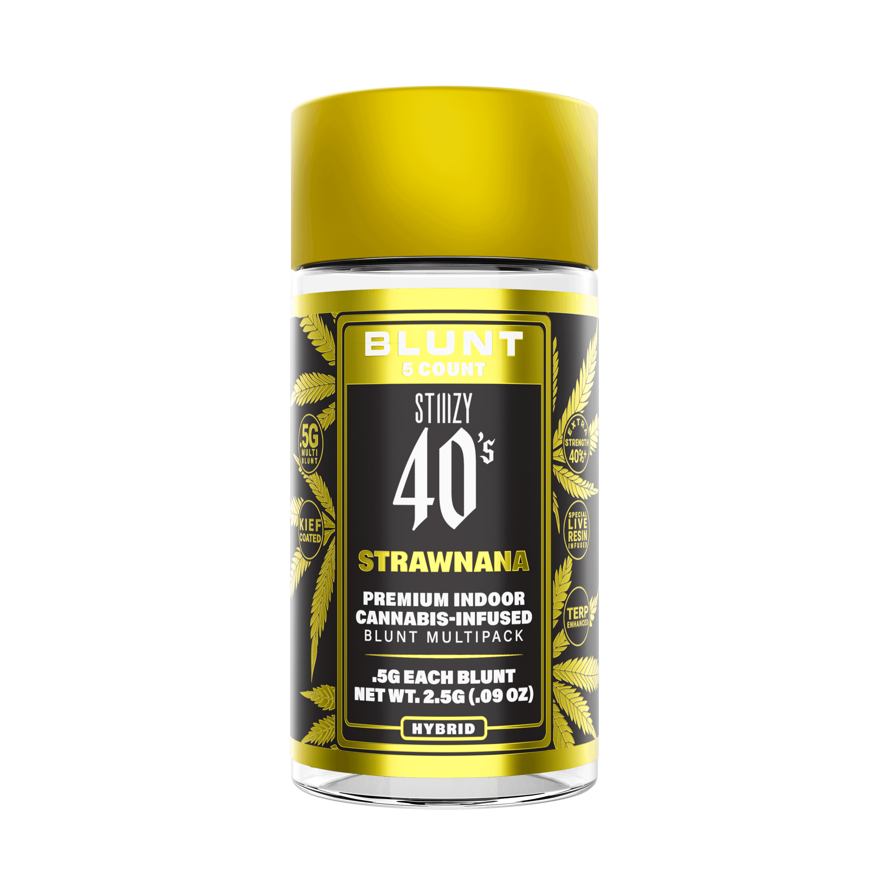 Strawnana - 40's Mini Blunts - STIIIZY - 2.5g (5-Pack) - $35.99 - Infused Pre-Rolls