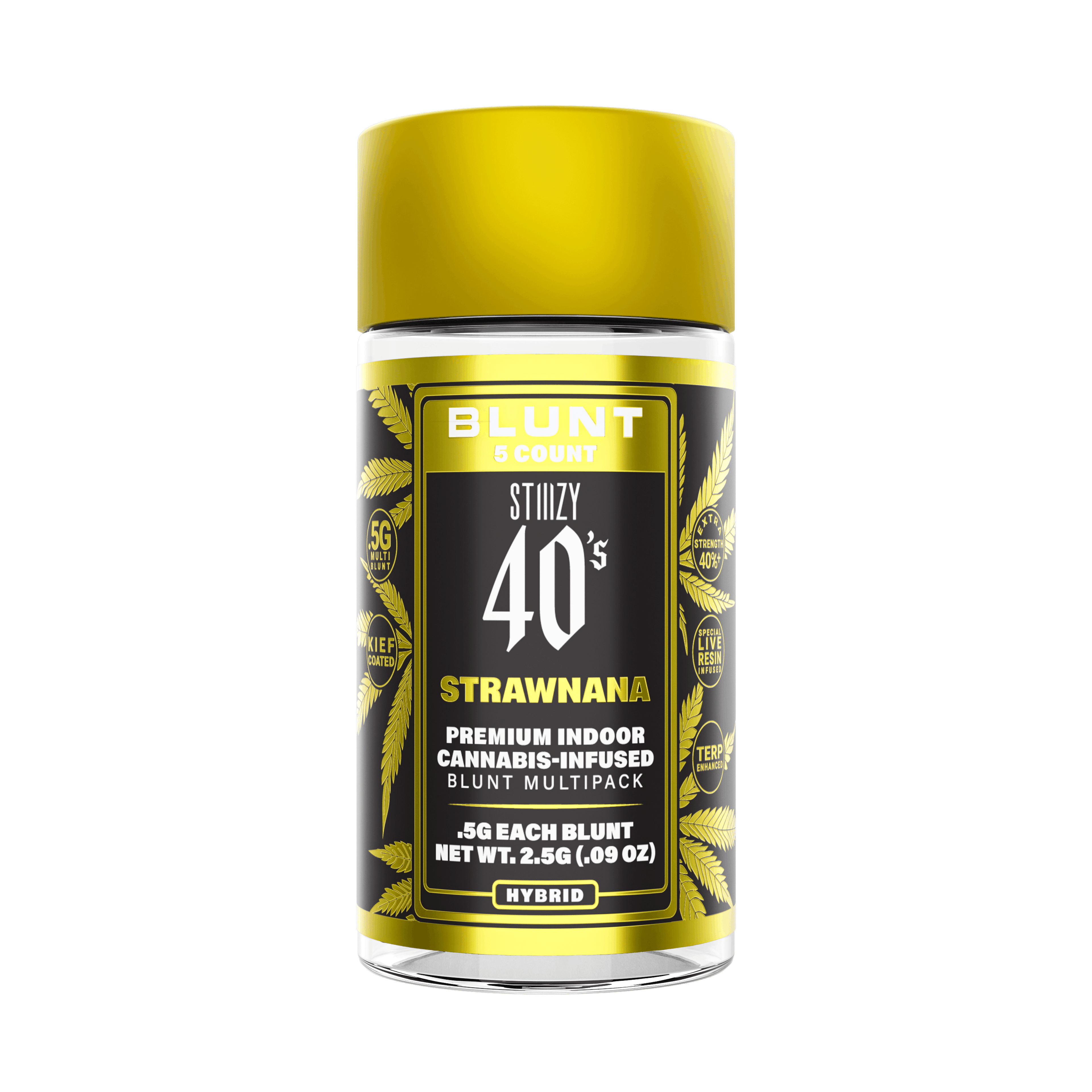 Strawnana - 40's Mini Blunts - STIIIZY - 2.5g (5-Pack) - $35.99 - Infused Pre-Rolls