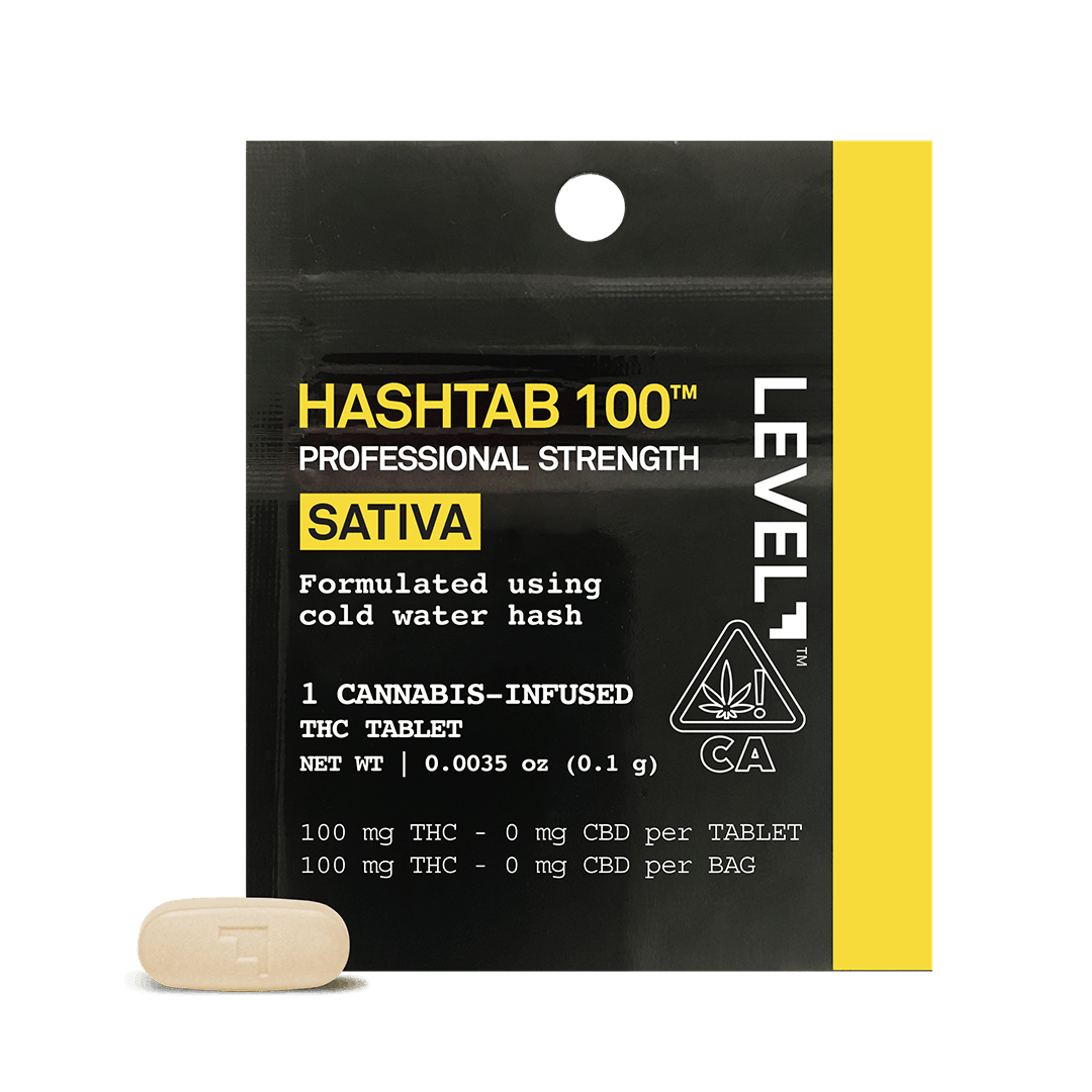 Sativa Hashtab Single 100mg - Level - - $10 - Edibles