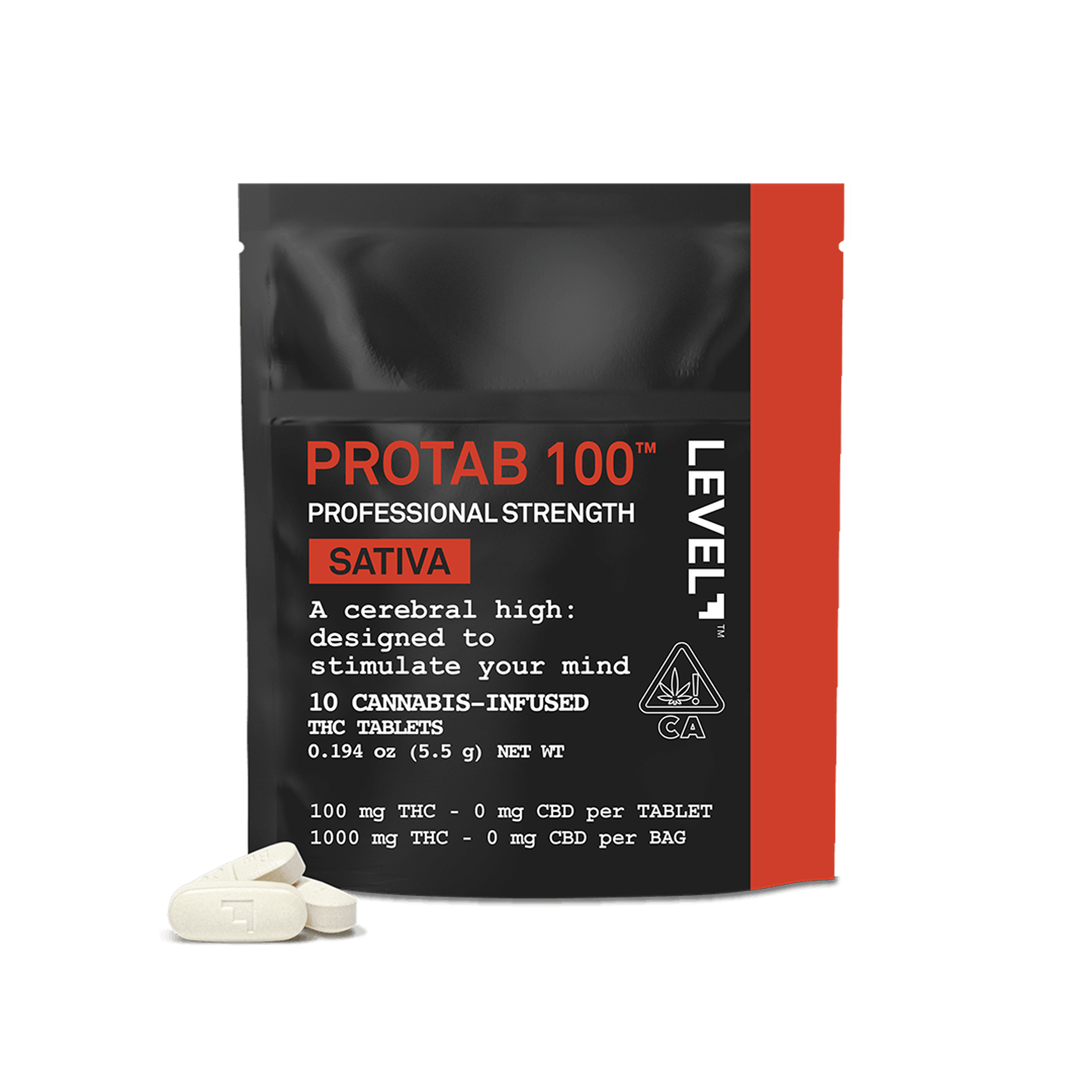 Sativa Protab 100™ - Level - 5.5g (10-Pack) - $89.99 - Capsules & Tablets