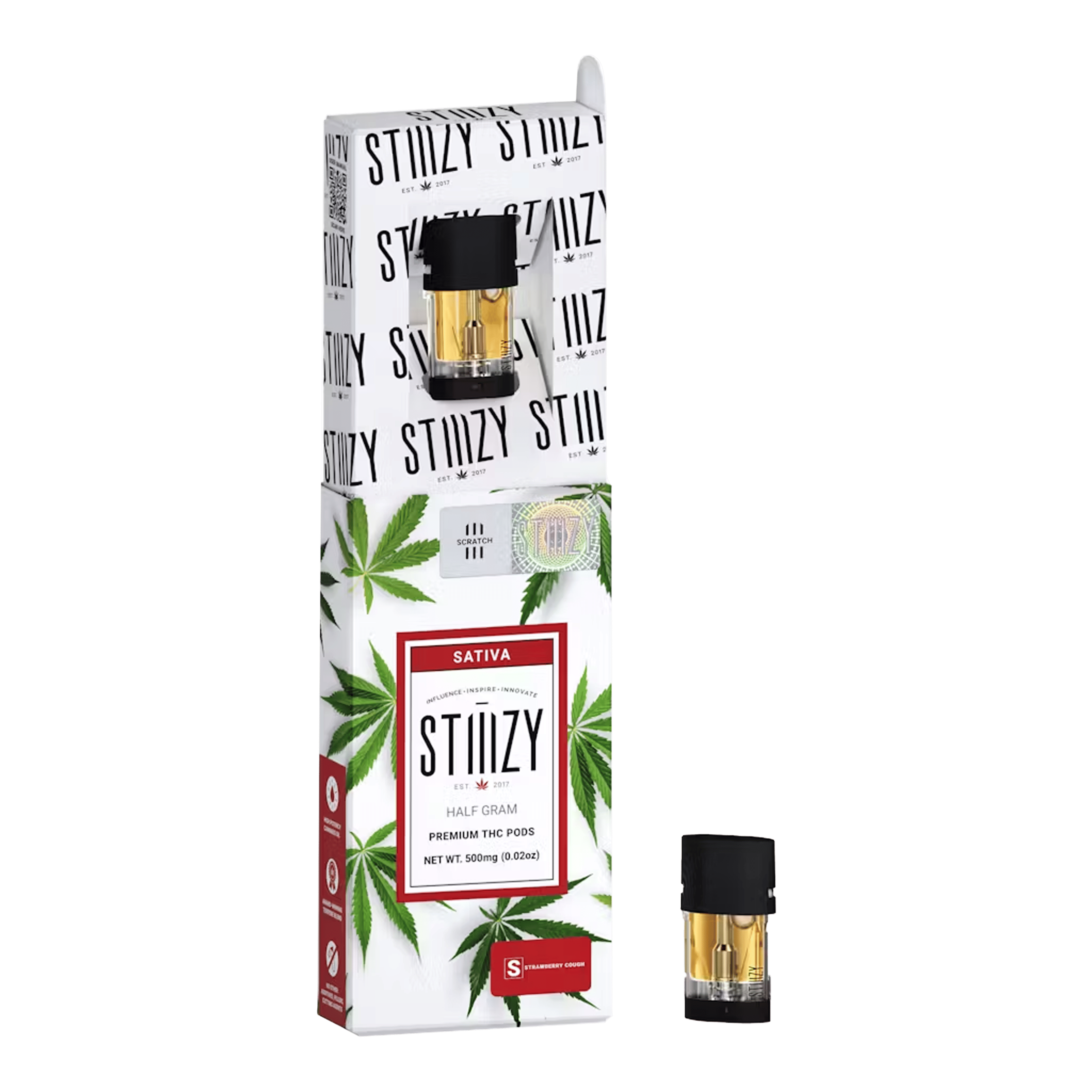 Strawberry Cough - Premium Pod - STIIIZY - Half Gram - $12.99 - Pods (STIIIZY + PlugPlay + PAX + Left Coast)