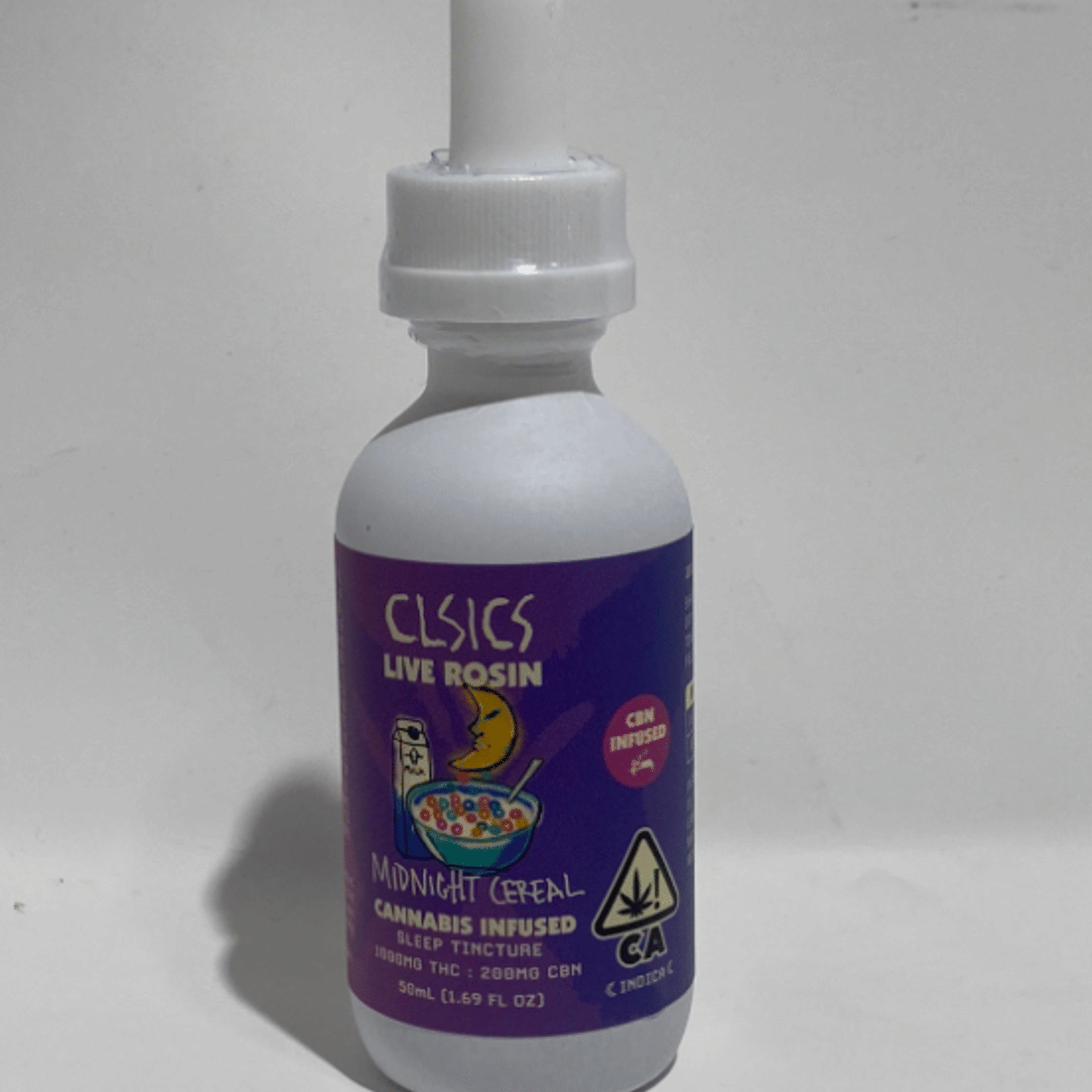 CLSICS: 1000mg Live Rosin Tincture - Midnight Cereal (For SLEEP) - CLSICS - - $65 - Tinctures