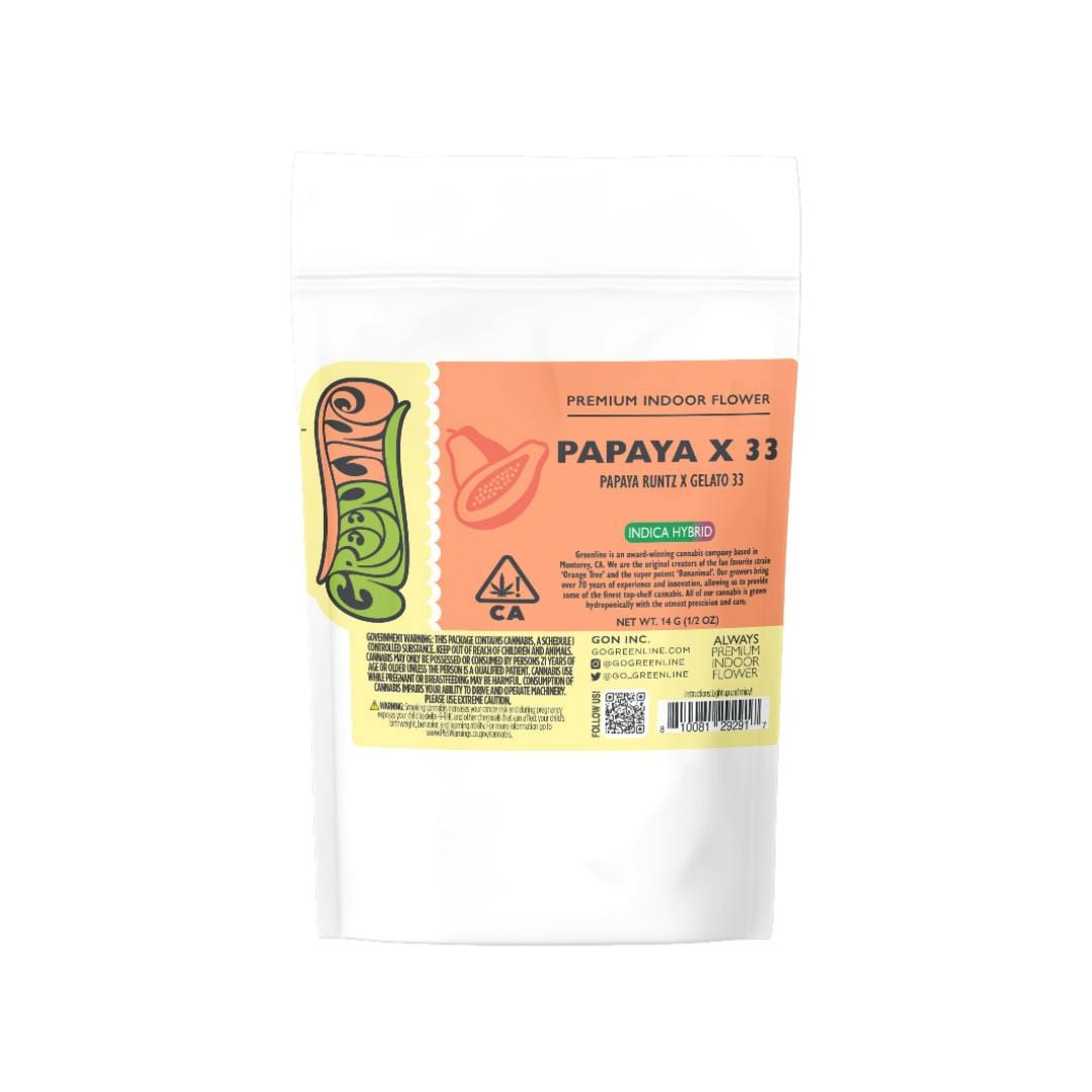 PAPAYA X 33 14G - Greenline -  - $63 - Flower