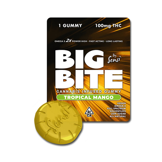 Sensi - Big Bite Gummy - Tropical Mango - 100mg - Hybrid