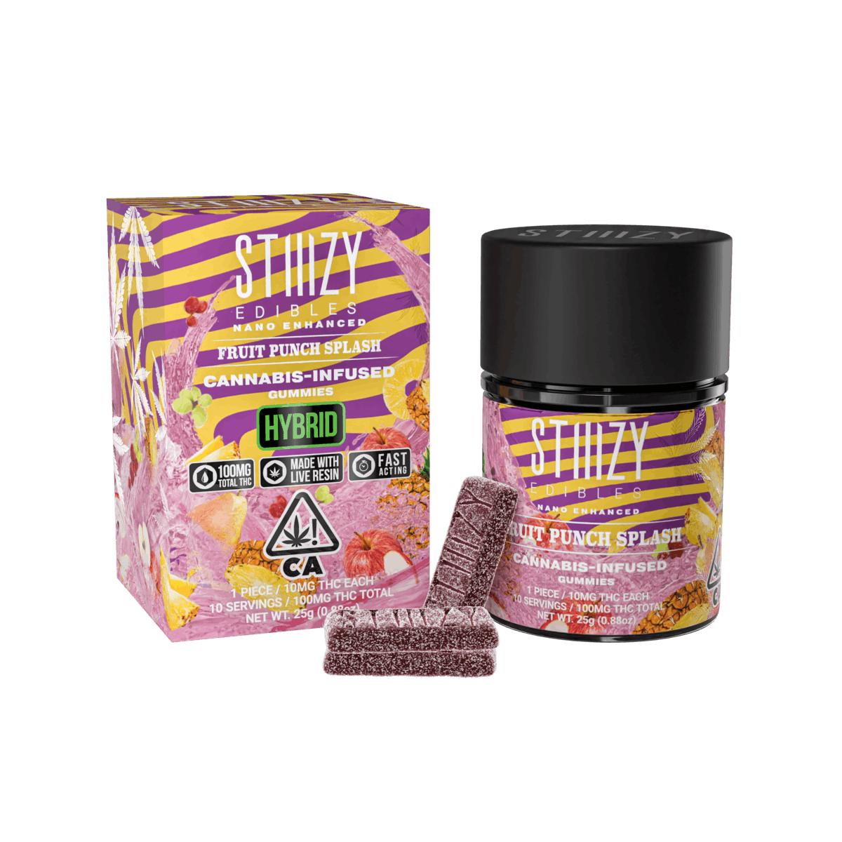 Fruit Punch Splash - Gummies - STIIIZY - 10 Gummies - $13.99 - Edibles