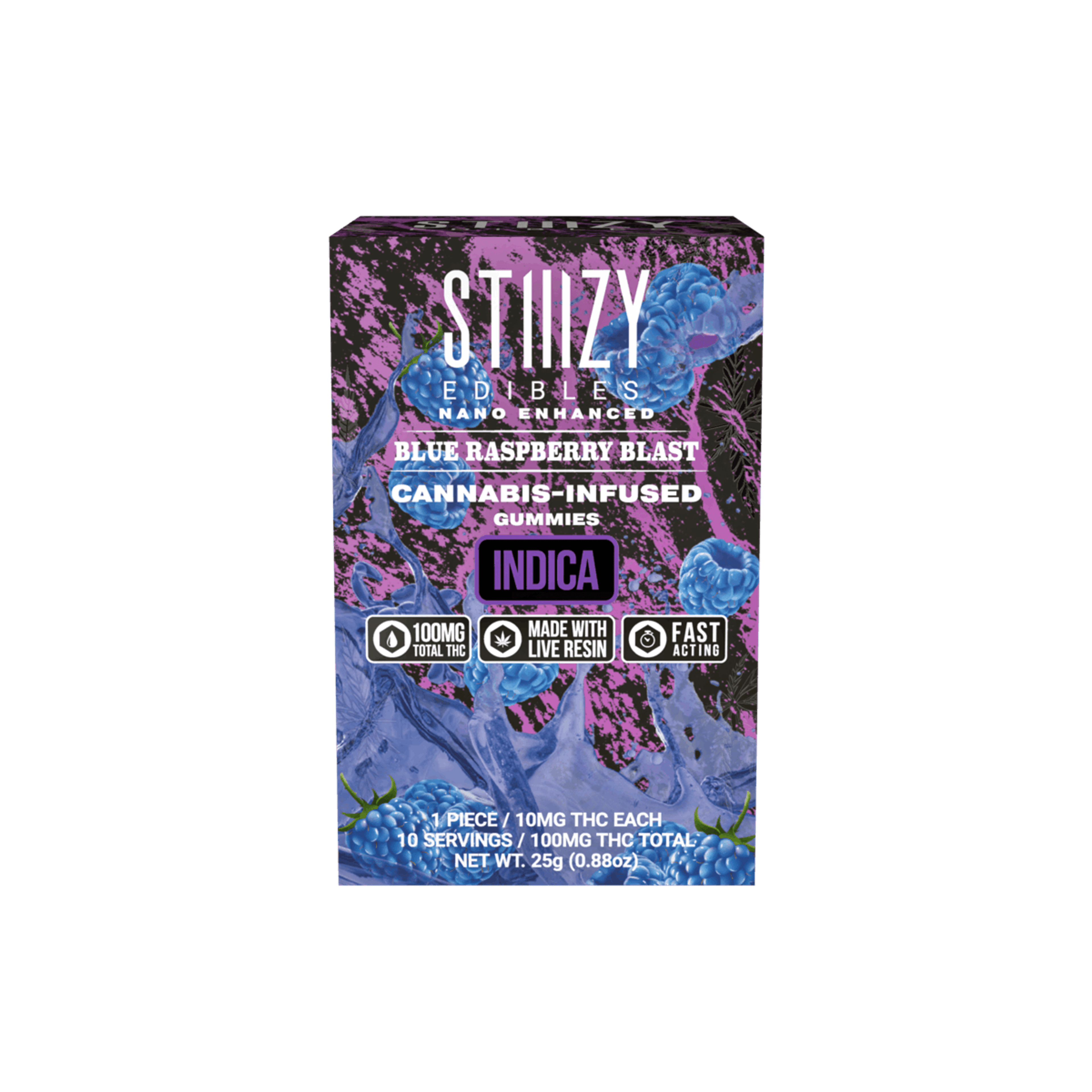 Blue Raspberry Blast - Gummies - STIIIZY - 10 Gummies - $13.99 - Edibles