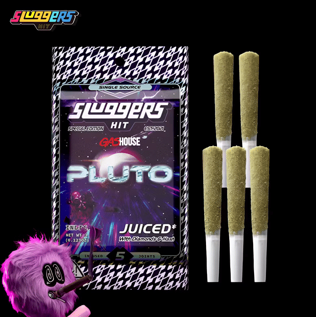 Sluggers x Gashouse - Pluto - Juiced - Infused Pre-Rolls (5 Pack) - 3.5g