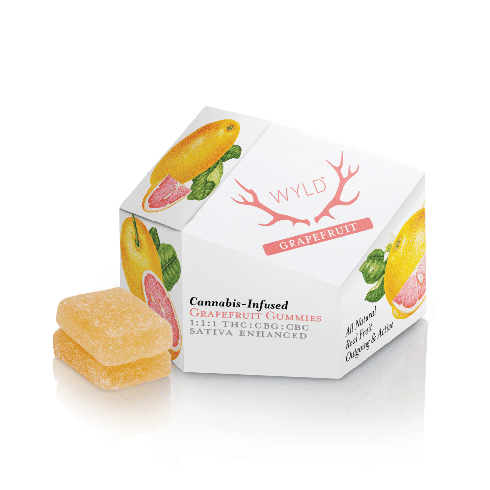 Wyld: Grapefruit 1:1:1 CBG:CBC:THC Gummies